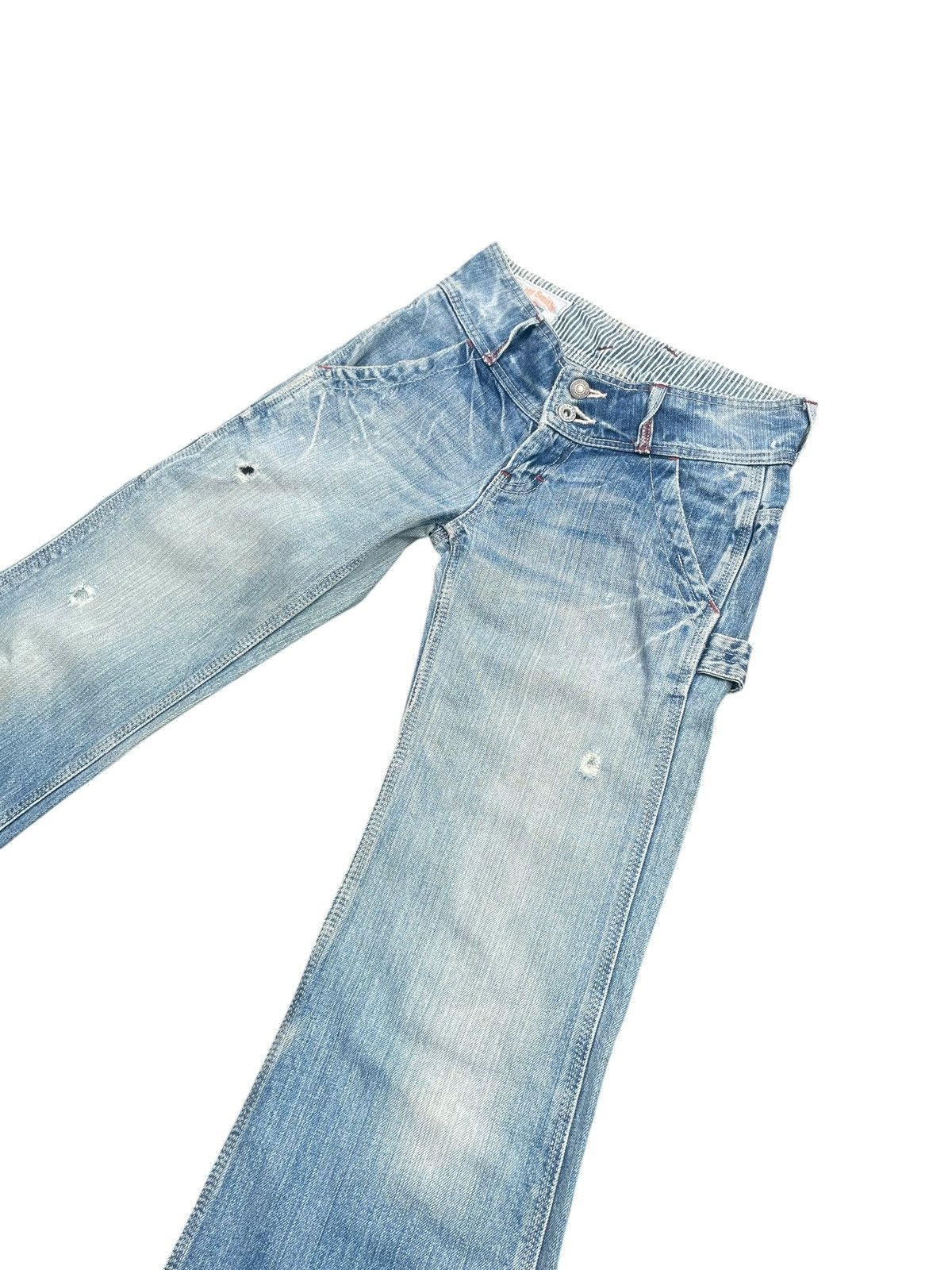 Japanese Brand Vintage Betty Smith Flare Distresed Size 29" - 2 Thumbnail