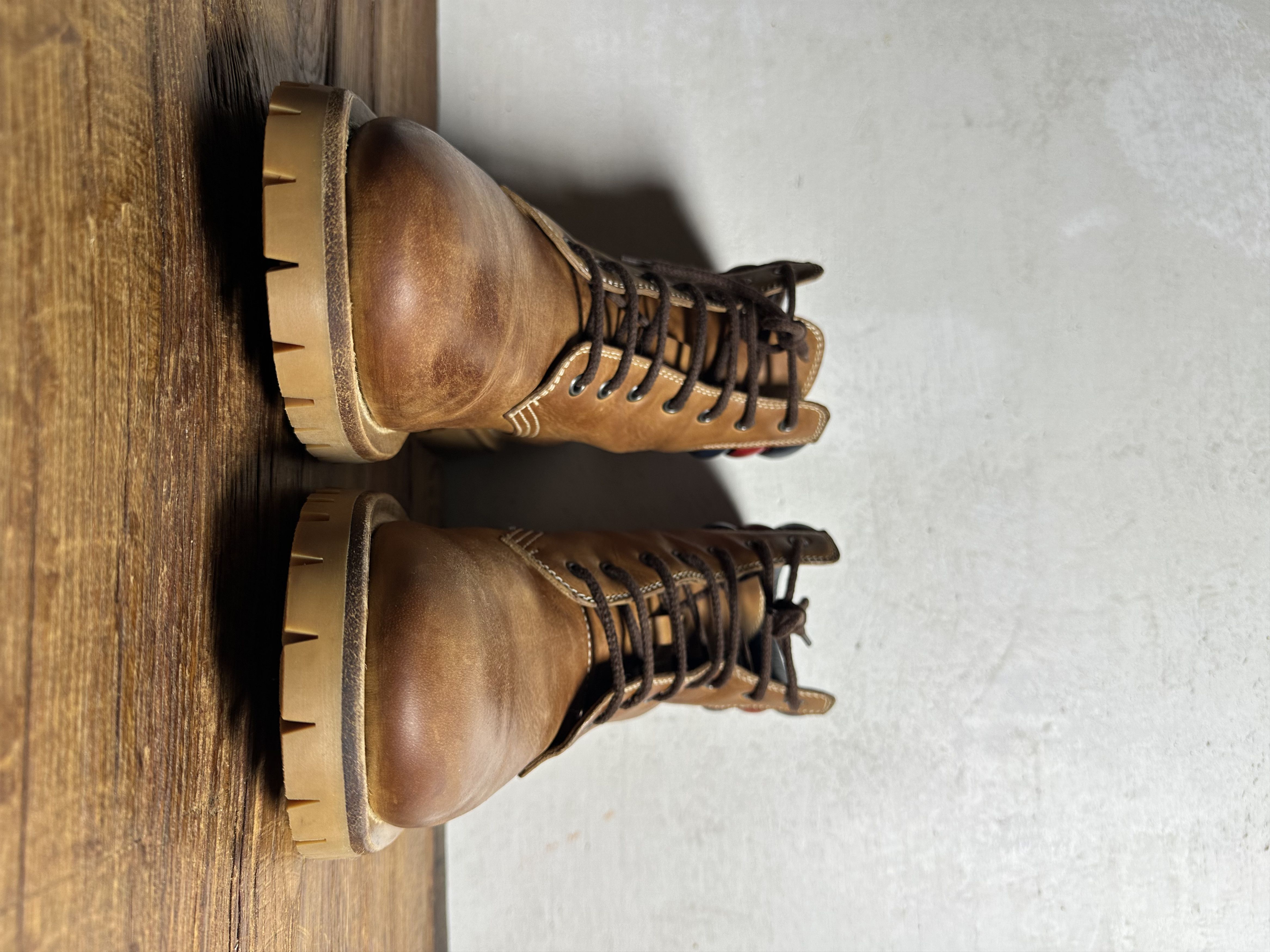 Gucci Mens Marland Tan Suede Leather Hiking Boots Gucci 2017 Marland Suede Hiking Boots - Brown Boots, Shoes  main image 3