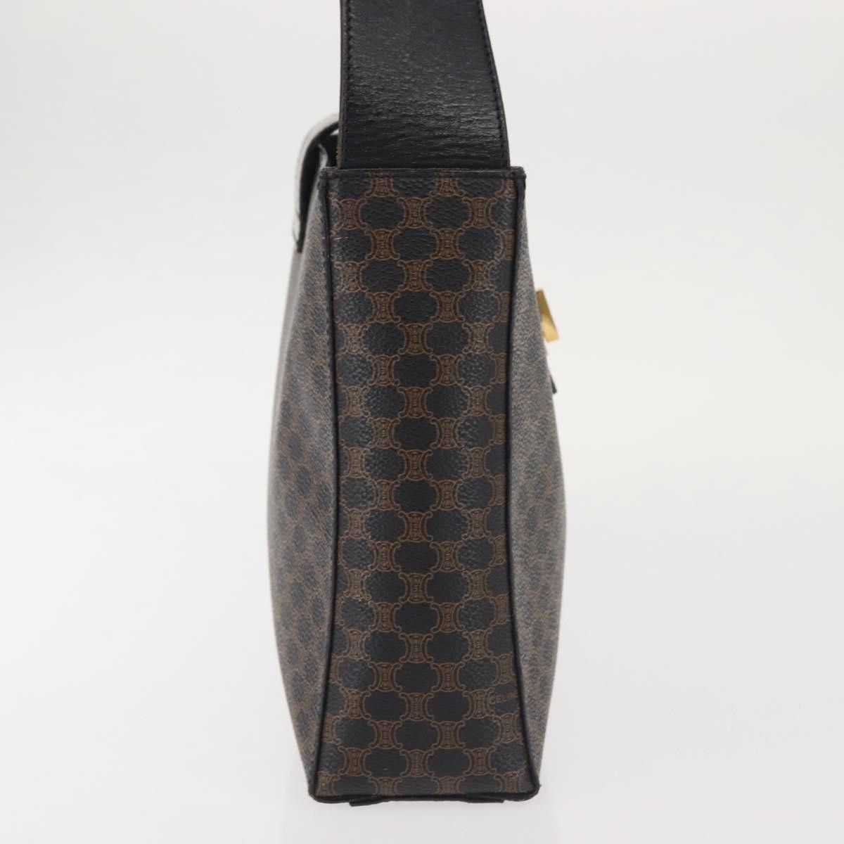 Celine CELINE Macadam Canvas Shoulder Bag Pvc Leather Black Gold Size ONE SIZE - 5 Thumbnail