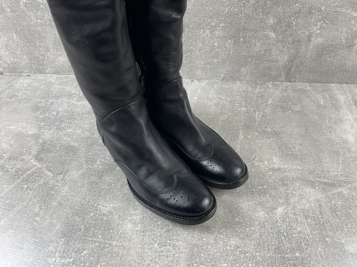 Ermanno Scervino Ermanno Scervino Avant Garde Black Leather Belts Boots Size US 8 / IT 38 - 3 Thumbnail