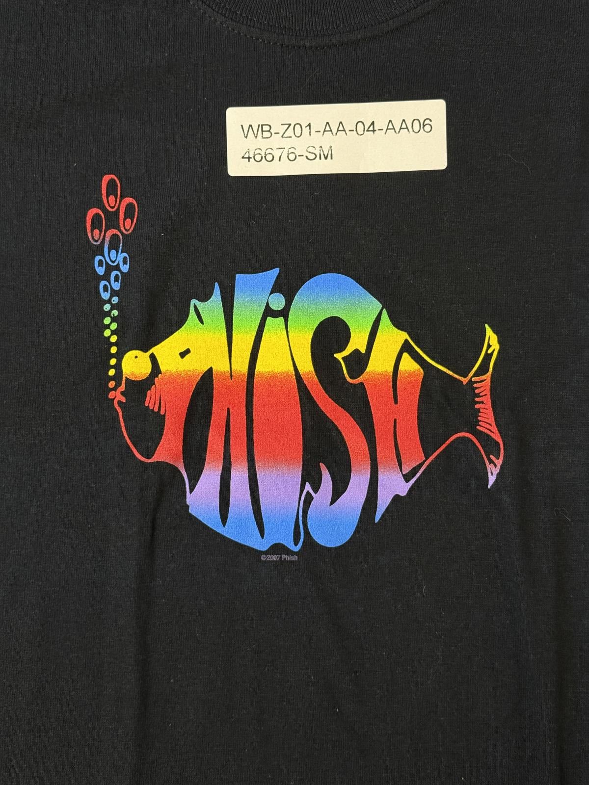 Designer Phish T-shirt - Classic Phish Fish Logo Rainbow Print 2007 S Size US S / EU 44-46 / 1 - 3 Thumbnail