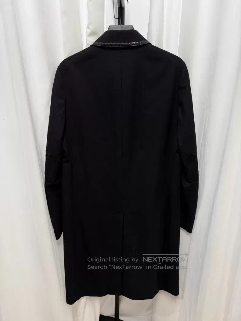 Number (N)ine Number (N)ine Leather Patch Wool Coat Size US L / EU 52-54 / 3 - 5 Thumbnail