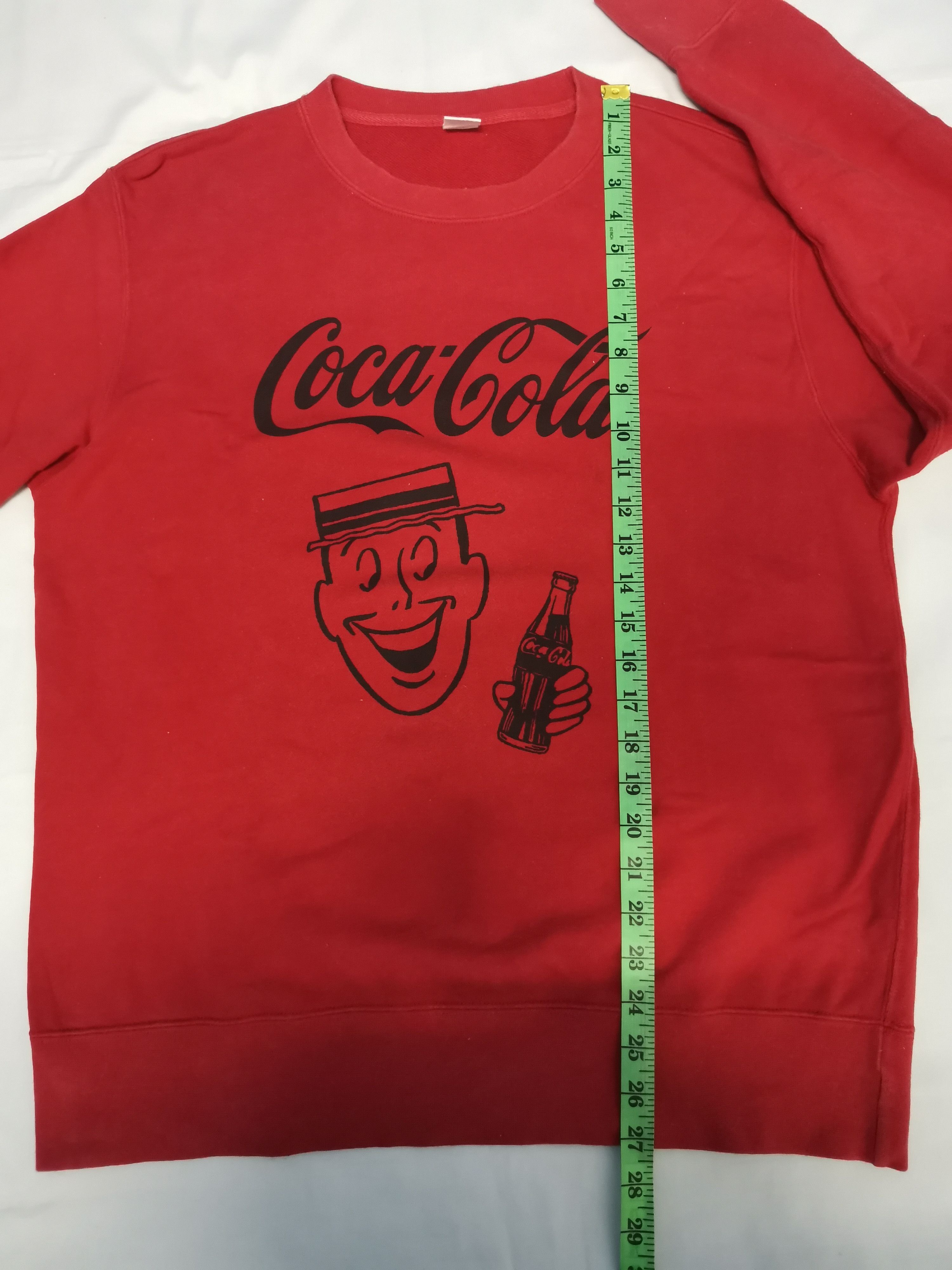 Coca Cola Coca-Cola Sweatshirt Japanese Brand Red Big Logo Size US L / EU 52-54 / 3 - 5 Thumbnail