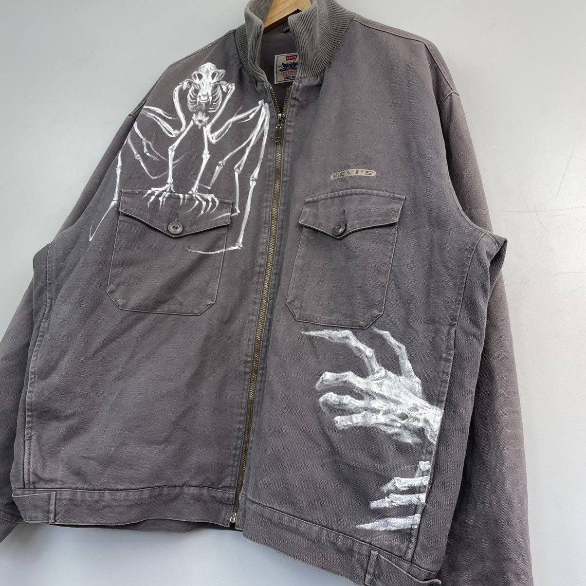 Levi's × Vintage Vintage Levi’s custom destroyed jacket bomber style y2k Size US XL / EU 56 / 4 - 6 Thumbnail