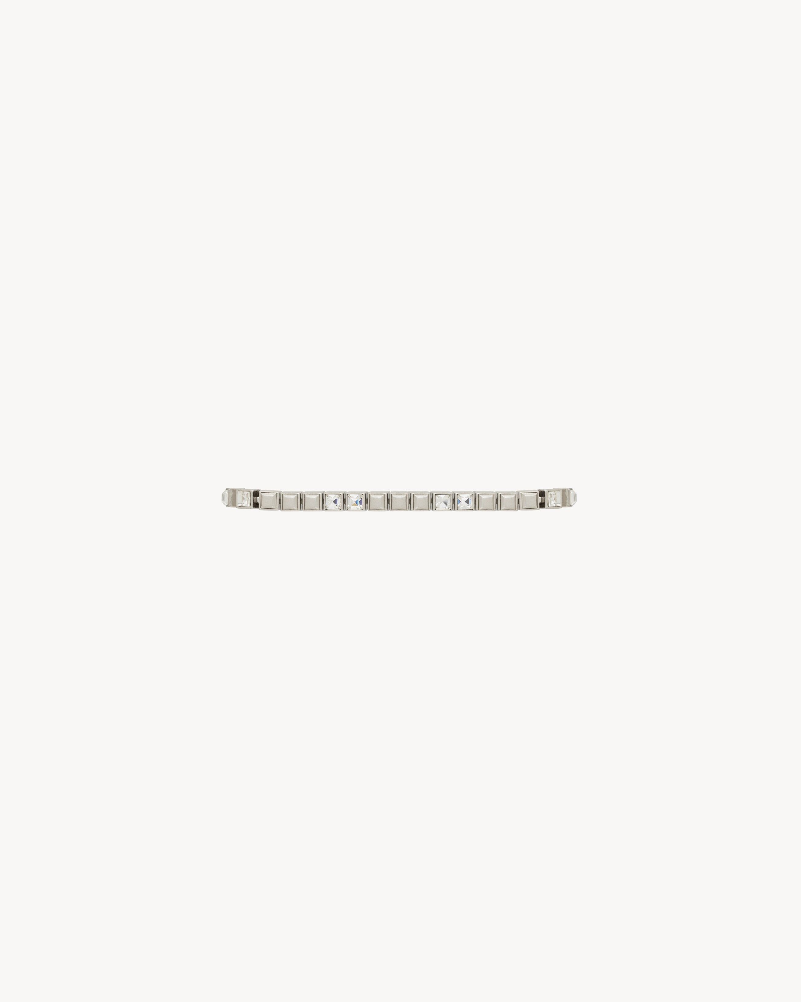 Saint Laurent Paris o1la1rc1a0325 Size: OS / 752737 Rhinestone Tennis Bracelet Size ONE SIZE - 1 Thumbnail