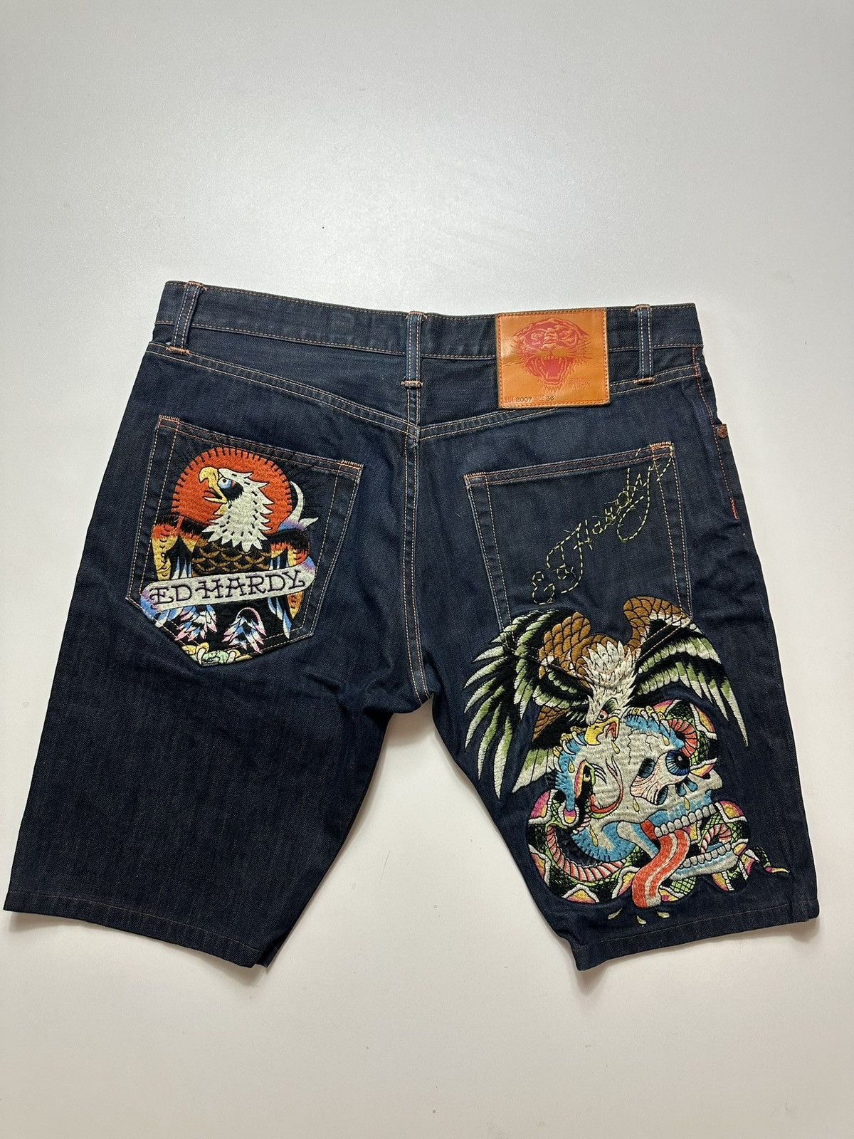 Ed Hardy Vintage Ed Hardy Jorts Size US 36 / EU 52 - 1 Thumbnail