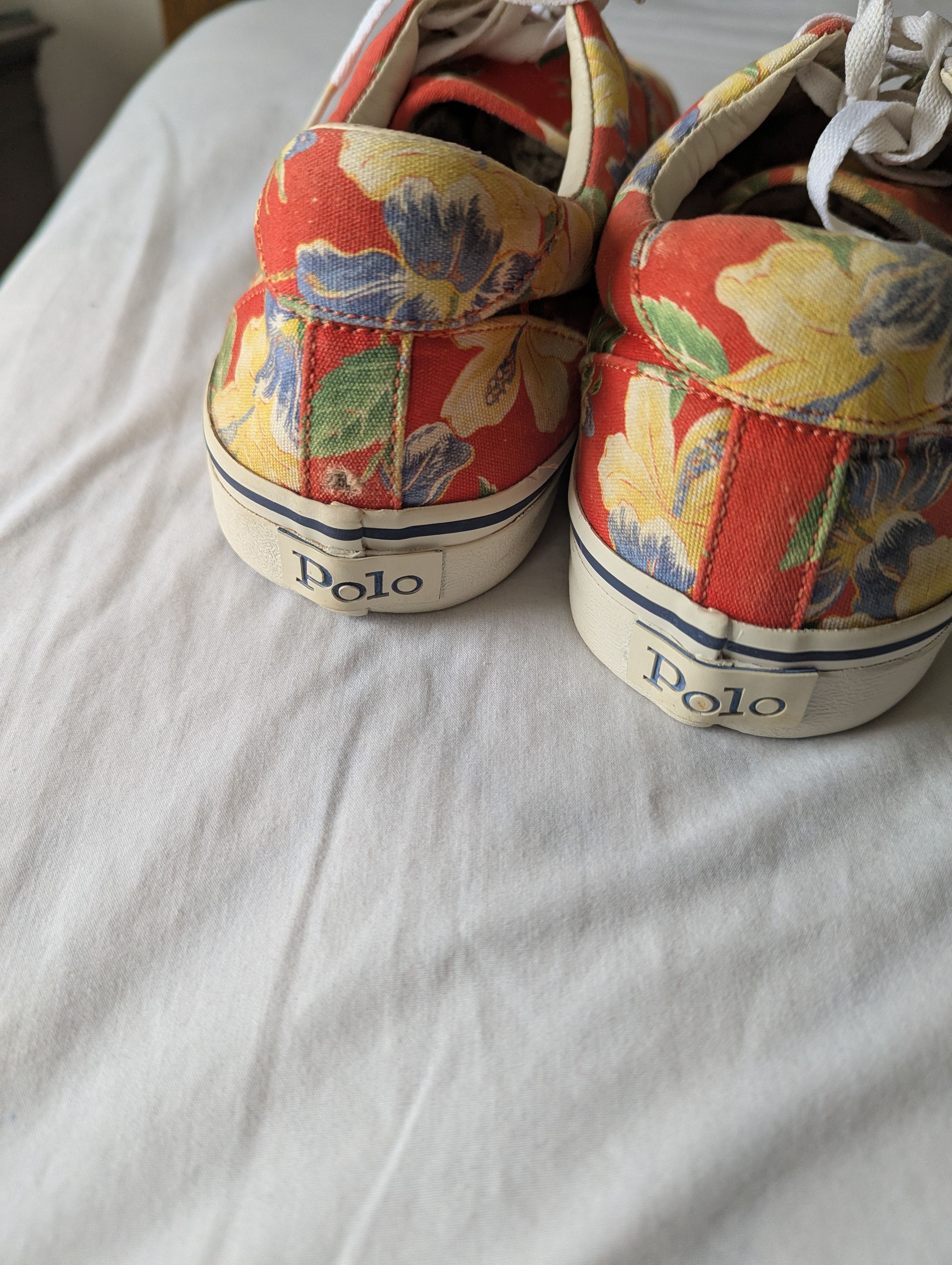 Polo Ralph Lauren Vintage Flowery Canvas Size US 12 / EU 45 - 4 Thumbnail