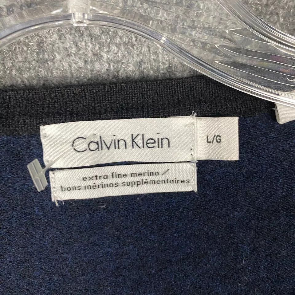 Calvin Klein Calvin Klein Merino Wool Cardigan Men's Large Sweater L Size US L / EU 52-54 / 3 - 3 Thumbnail