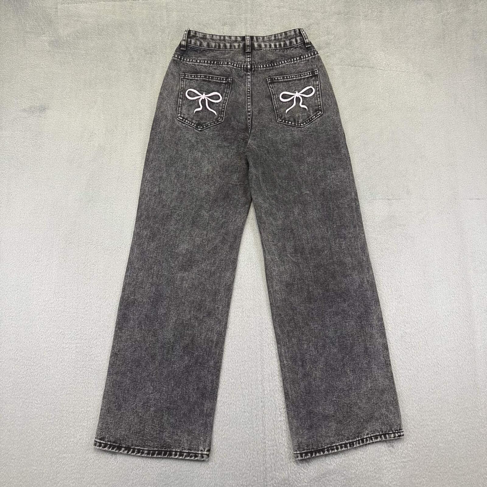 Noah Nova Blue Graphic Acid Wash Denim Jeans Size 29" - 2 Thumbnail