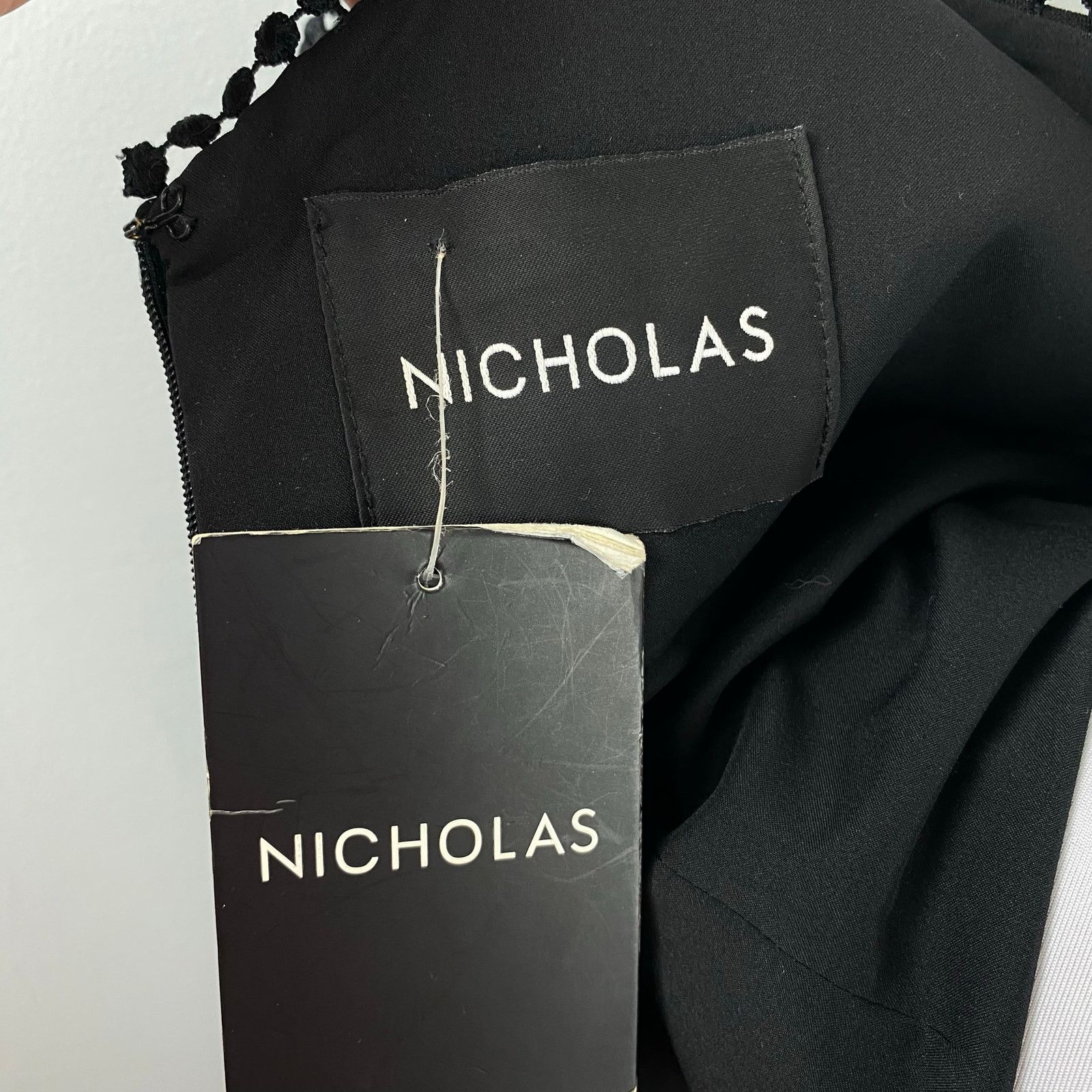 NICHOLAS Nicholas Crepe Phoenix Fitted Panel Floral Appliqué Dress Size M / US 6-8 / IT 42-44 - 9 Thumbnail