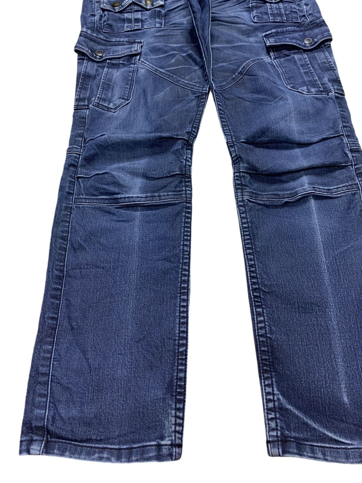 Japanese Brand × Nicole Club Vintage Japanese Nicole Tactical Bondage Cargo Denim Pants Size US 32 / EU 48 - 6 Thumbnail