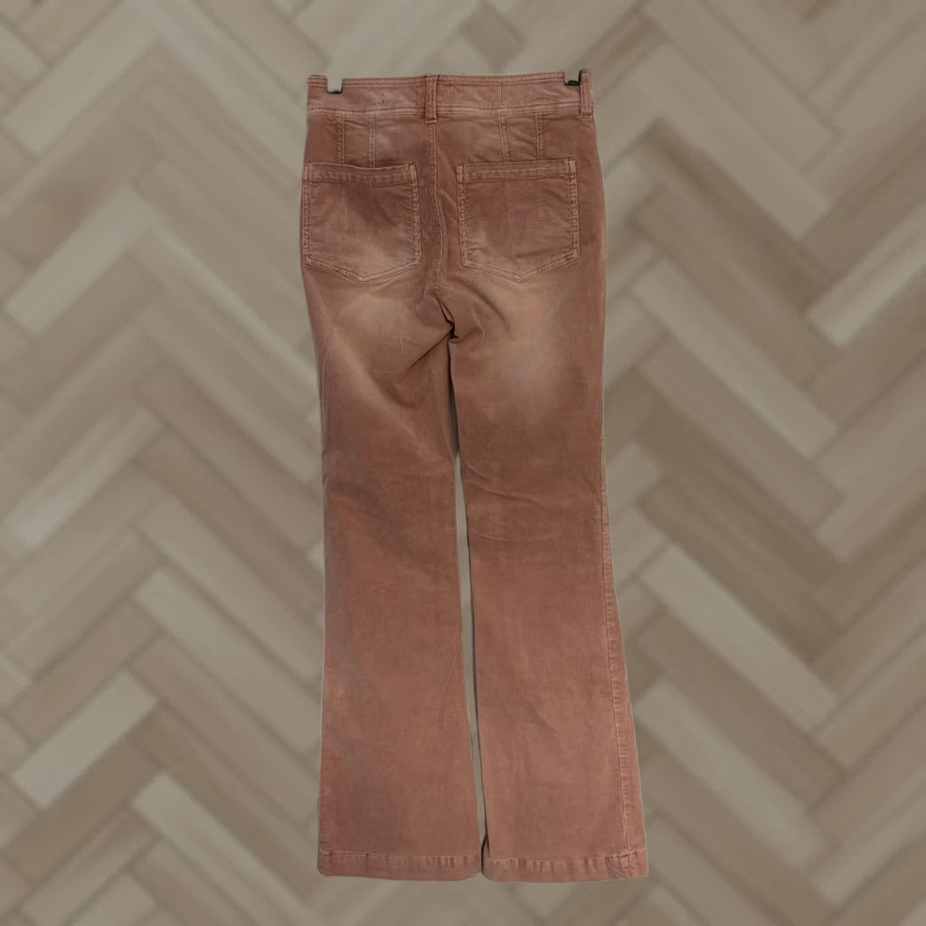 Anthropologie VINTAGE Anthropologie Pilcro High Rise Trouser Bootcut Corduroy Pants Pink sz 25 Size 42" / US 20 - 1 Thumbnail