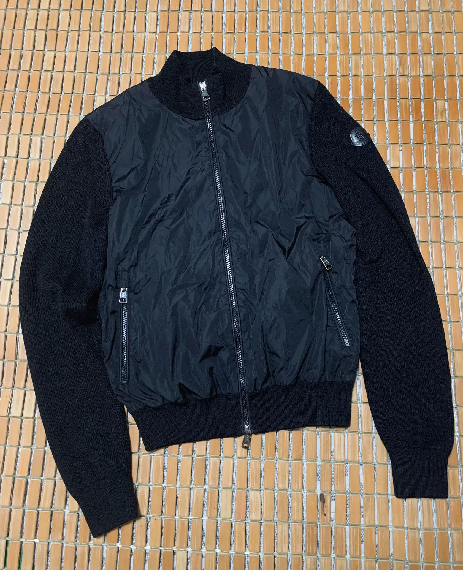 Moncler Moncler Black Label Wool Nylon Sweatshirt Size US M / EU 48-50 / 2 - 1 Thumbnail
