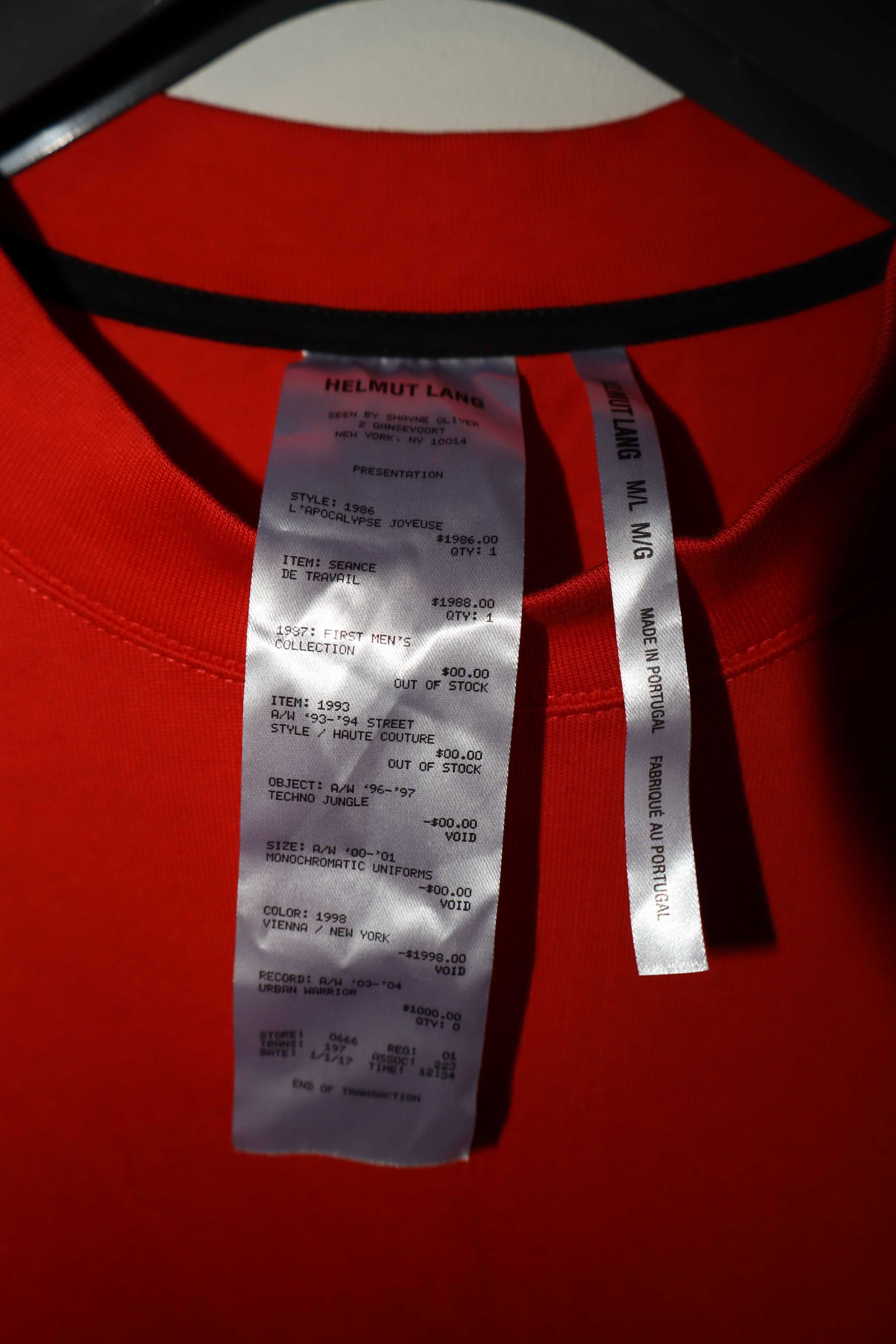 Helmut Lang Shayne Oliver t-shirt Size US M / EU 48-50 / 2 - 3 Thumbnail