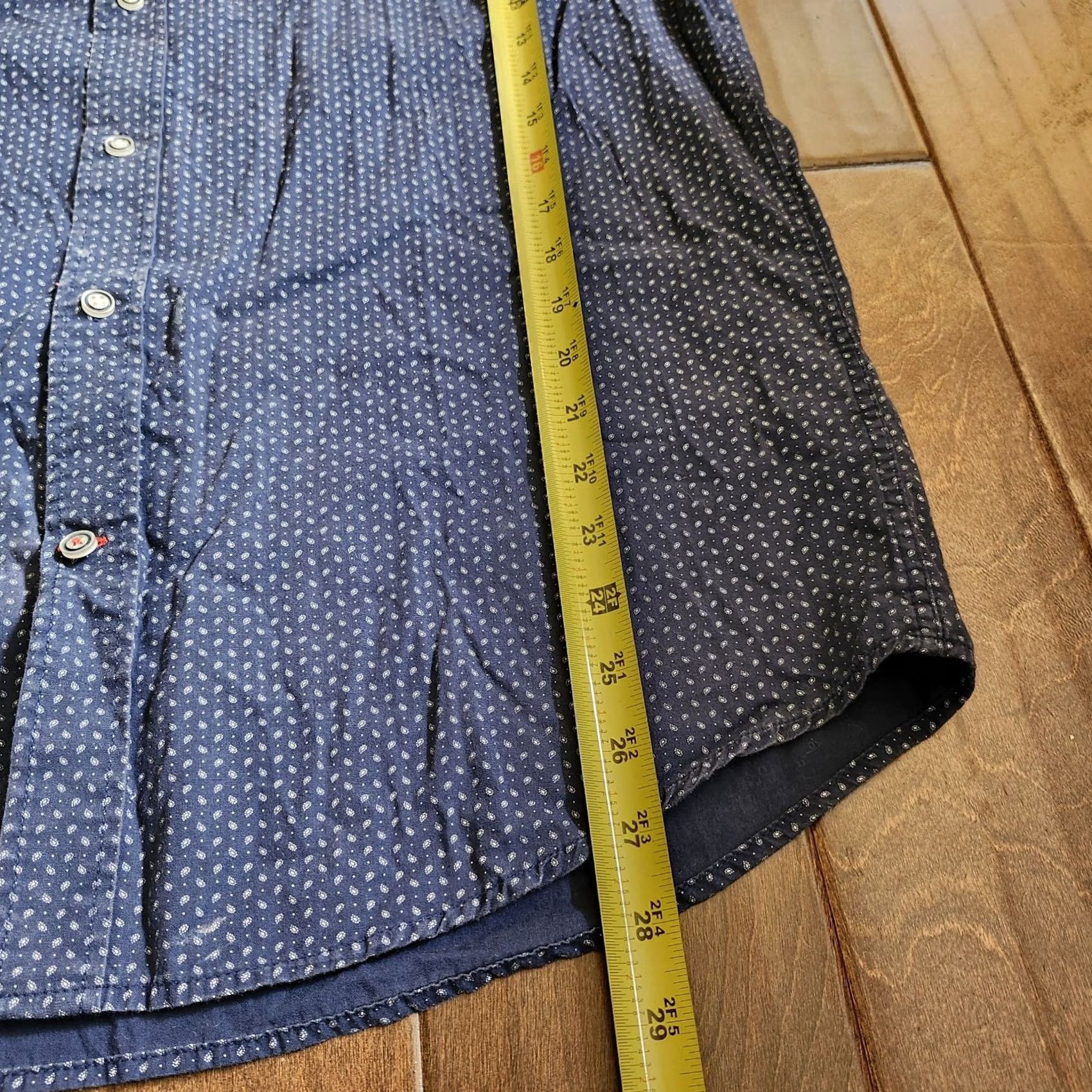 Vintage Age Of Wisdom Shirt Junior Button-Up Short Sleeve XL Boys Regular Blue Western Classic Summer Spring Men’s Boys? Size US XL / EU 56 / 4 - 7 Thumbnail