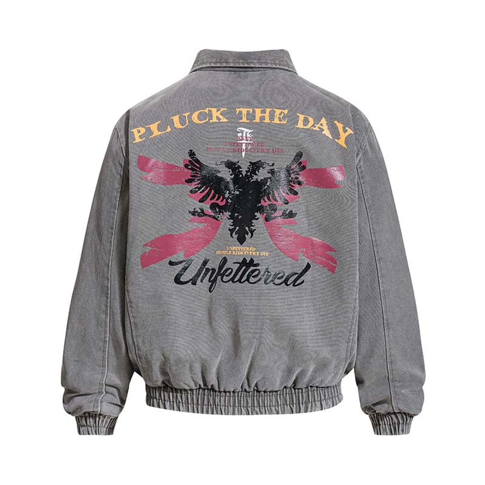 Vintage Graphic Zip-Up Bomber Jackets, Relaxed Fit Size US M / EU 48-50 / 2 - 4 Thumbnail