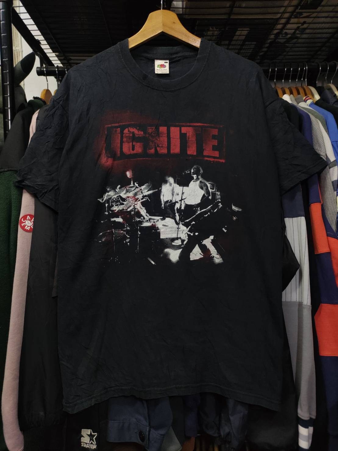 Vintage Vtg 00's Ignite Band " Our Darkest Days " Album Promo Size US L / EU 52-54 / 3 - 3 Thumbnail