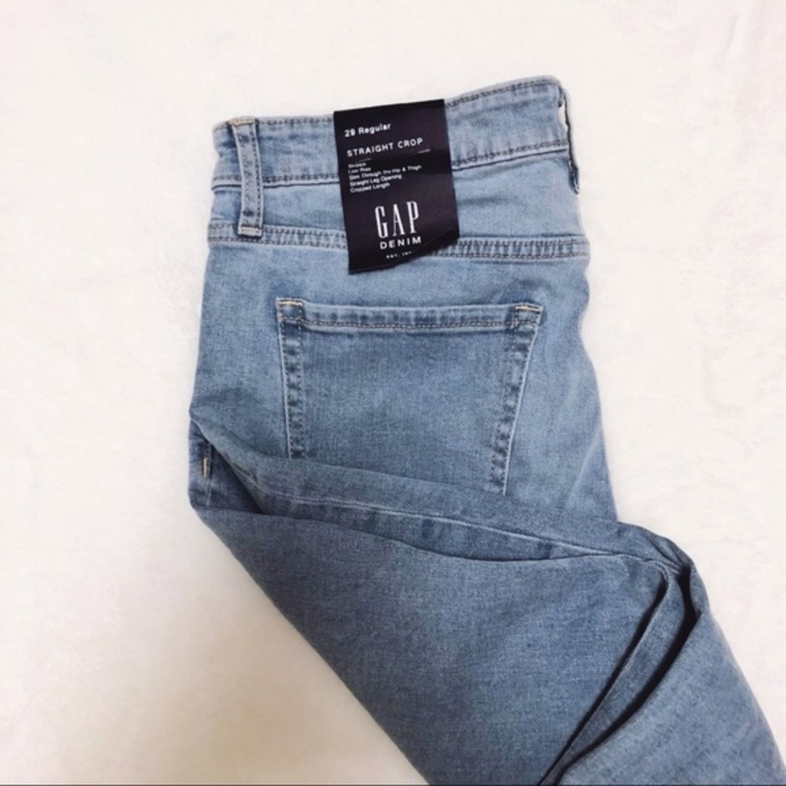 Gap GAP Low Rise Straight Crop Jeans Size 27" / US 4 / IT 40 - 3 Thumbnail