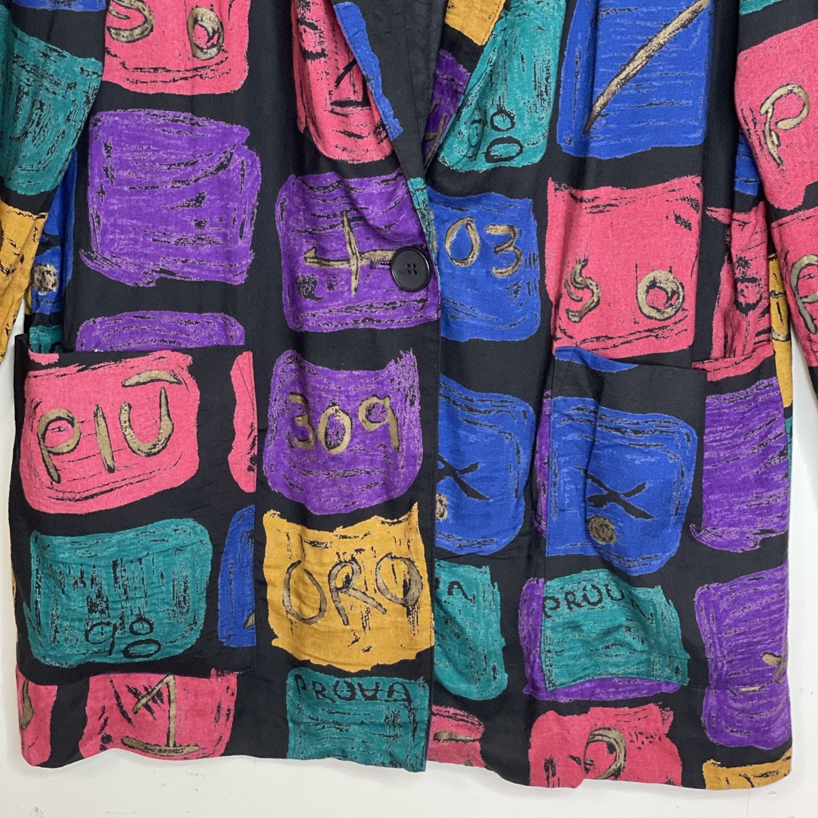 Other VTG KENSINGTON SQUARE size PM Blazer Eclectic Artsy Made USA Size M / US 6-8 / IT 42-44 - 7 Thumbnail