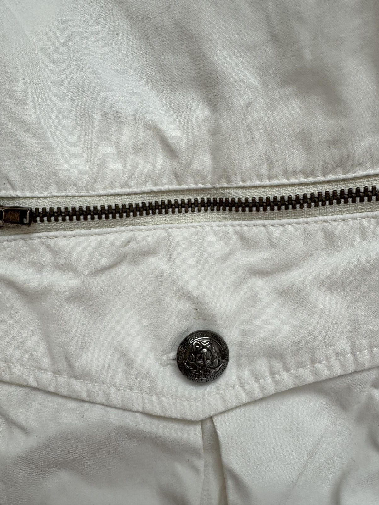 Versace Jeans Couture Versace Jeans Couture women's XS lightweight white avantgarde bomber jacket Size XS / US 0-2 / IT 36-38 - 6 Thumbnail