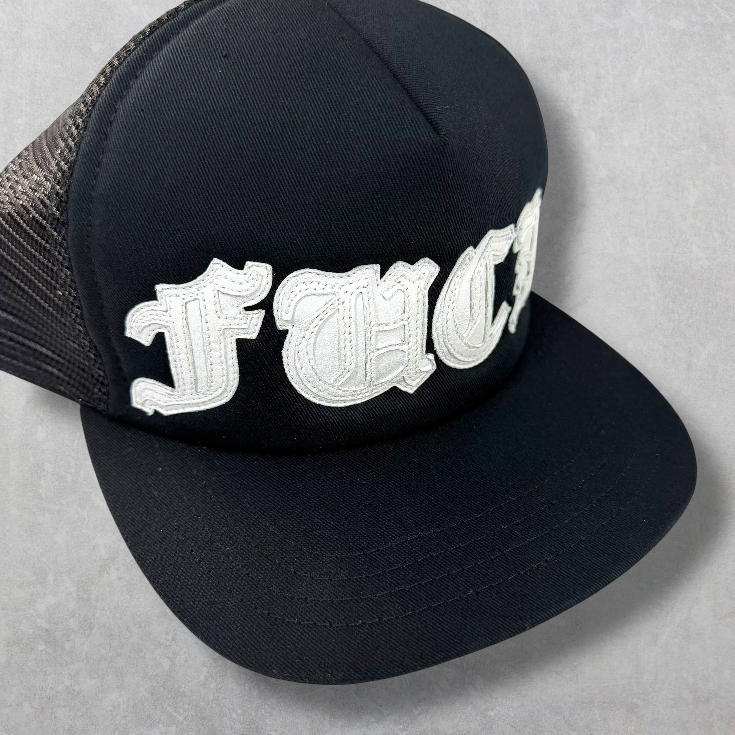 Chrome Hearts Chrome Hearts Leather White Fuck Patch Trucker Hat Size ONE SIZE - 2 Thumbnail