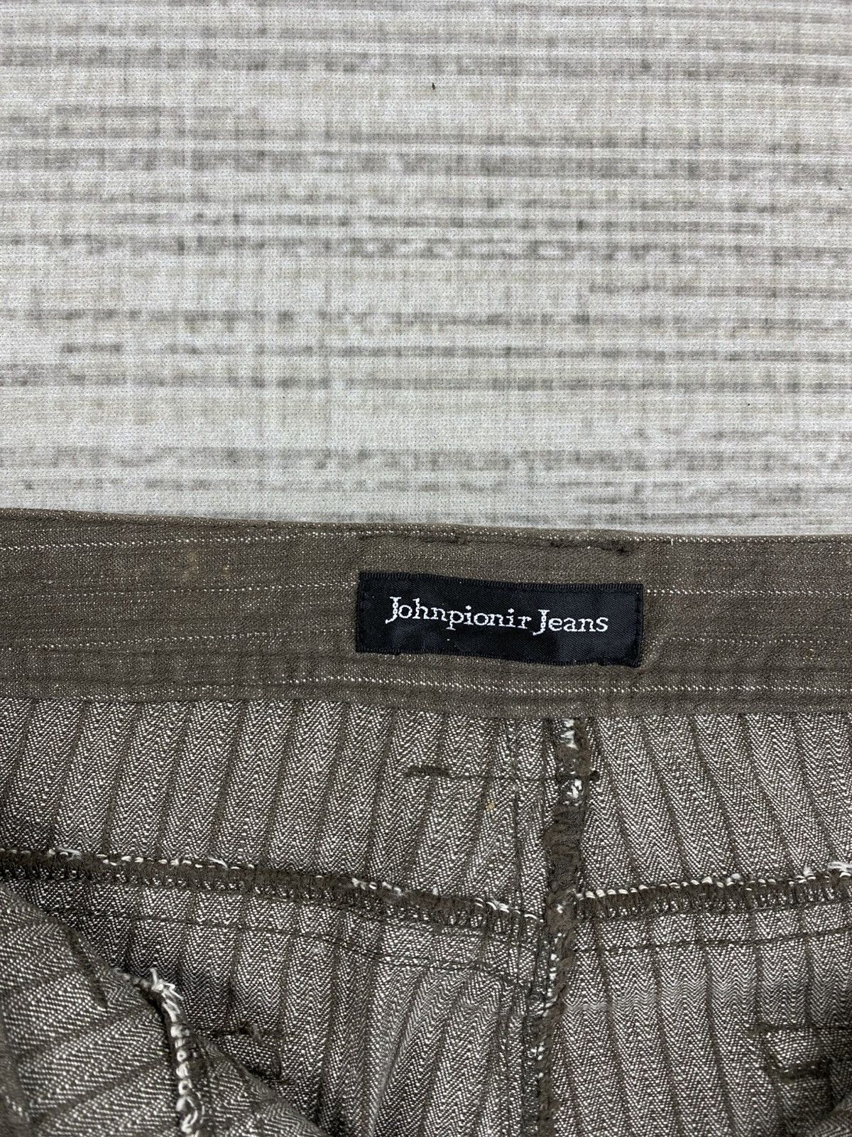If Six Was Nine × Japanese Brand × Vintage Vintage Flared Johnpionir Jeans Harringbone Bush Pants Size US 29 - 12 Thumbnail