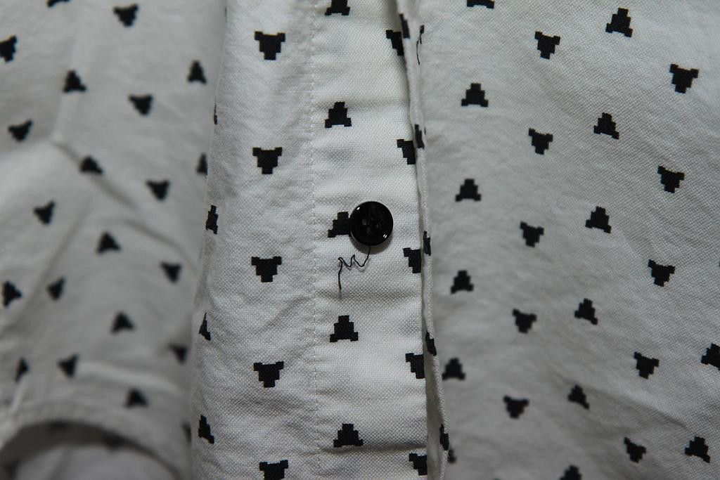 Band Of Outsiders Vintage Atari Meteors Gaming Pixel Oxford Shirt Size US S / EU 44-46 / 1 - 6 Thumbnail