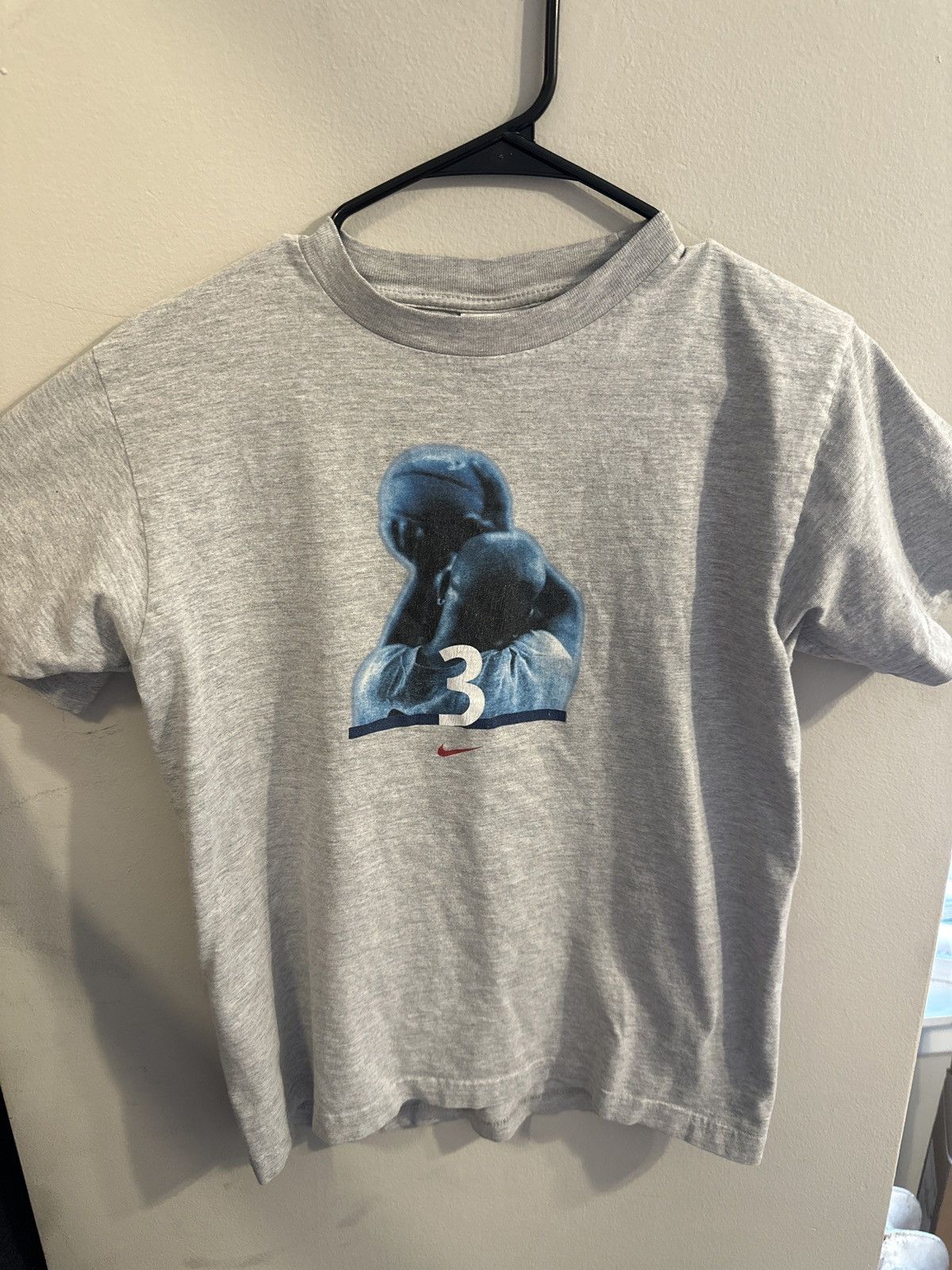 NBA × Nike × Vintage Nike x Vintage x Stephon Marbury Grey T Shirt Size US M / EU 48-50 / 2 - 1 Thumbnail