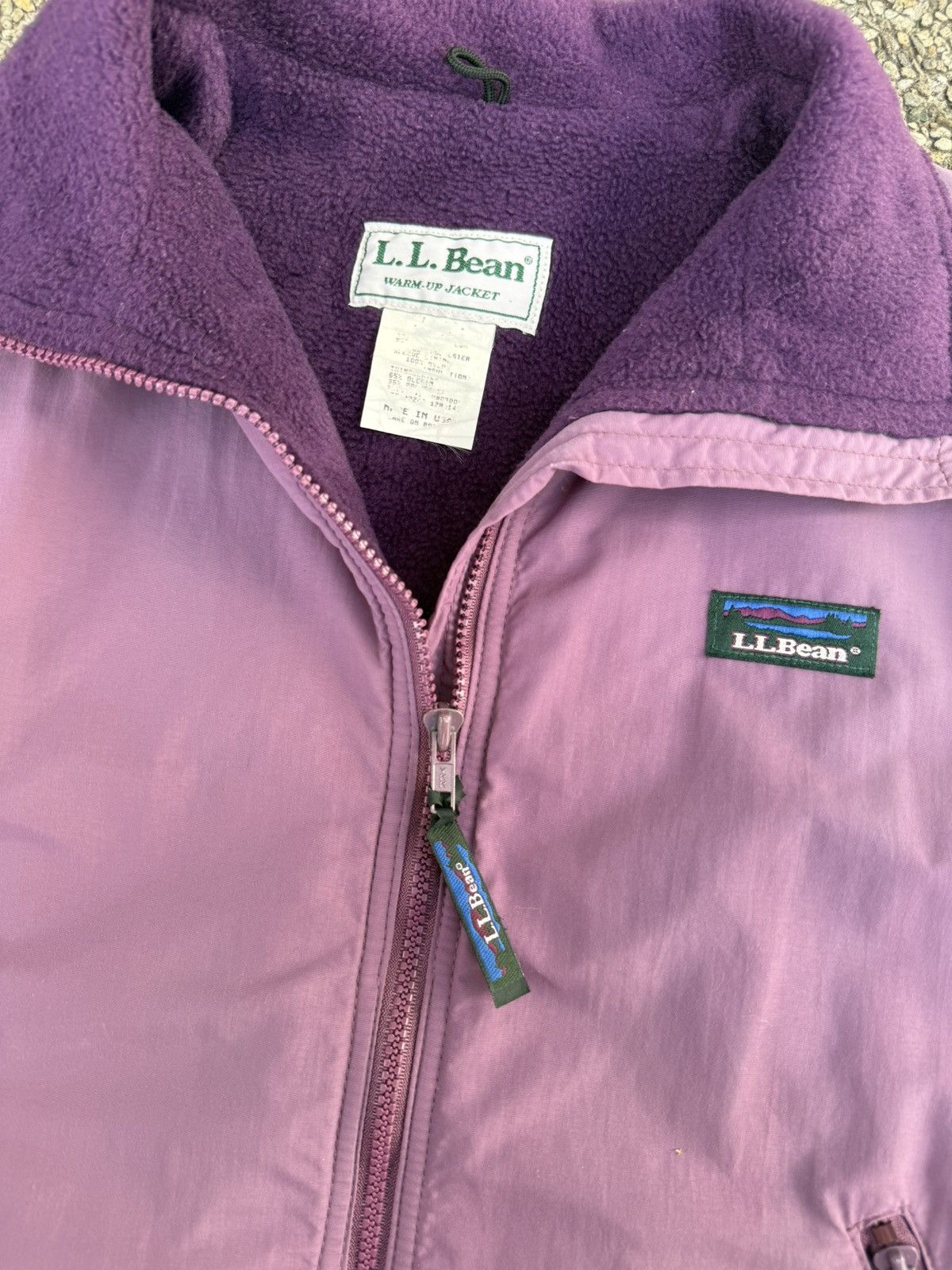 L.L. Bean 80's-90's Sun-faded LL Bean Warm-up Jacket Size US L / EU 52-54 / 3 - 3 Thumbnail