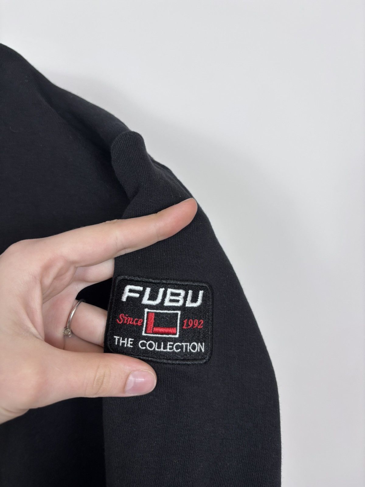Fubu Fubu International Big Embroidered Logo Black Sweatshirt Size US XL / EU 56 / 4 - 9 Thumbnail