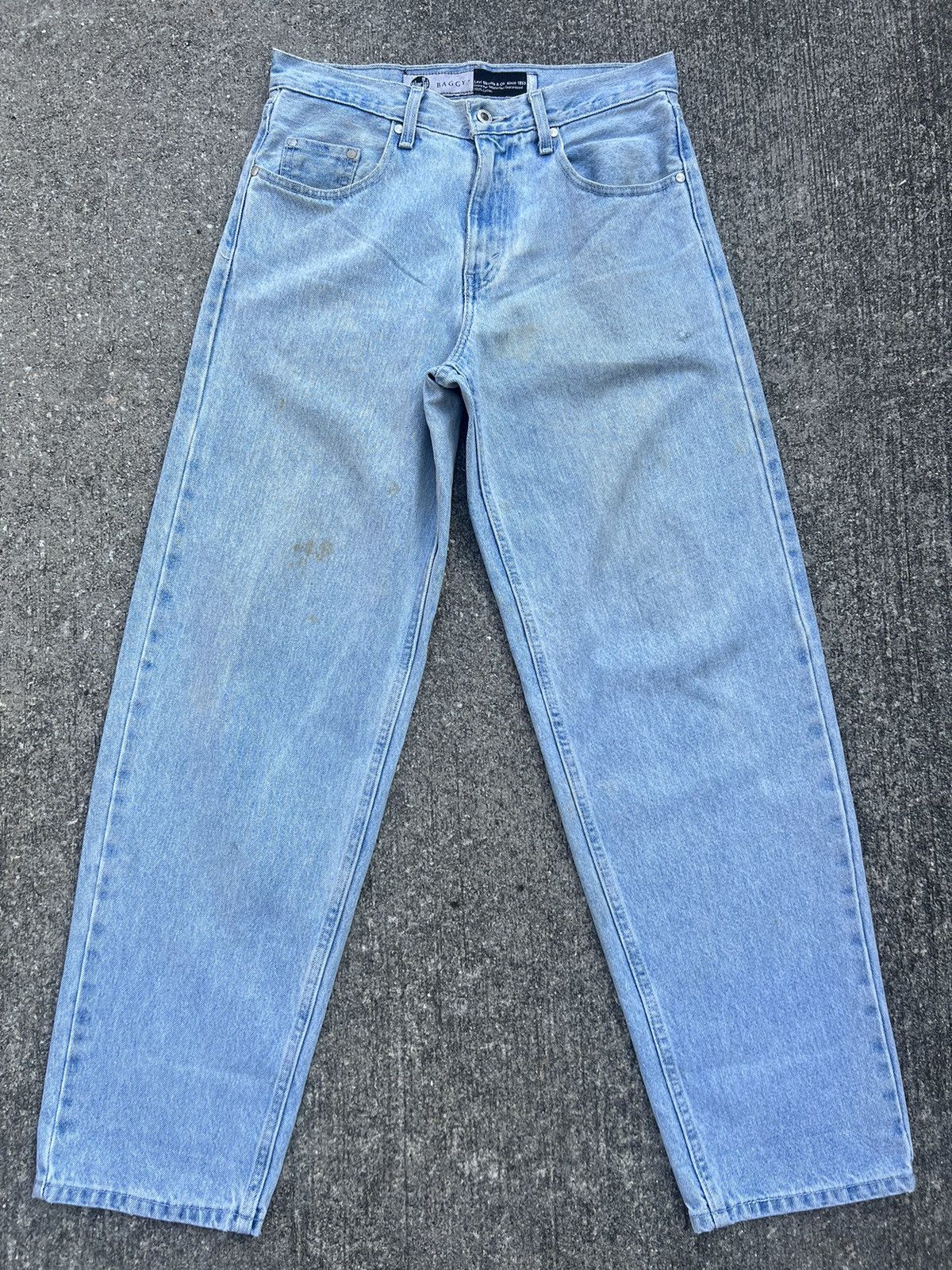 Levi's Vintage Levi’s Silvertab Dirty Mud Denim Baggy Jeans Size US 30 / EU 46 - 1 Thumbnail