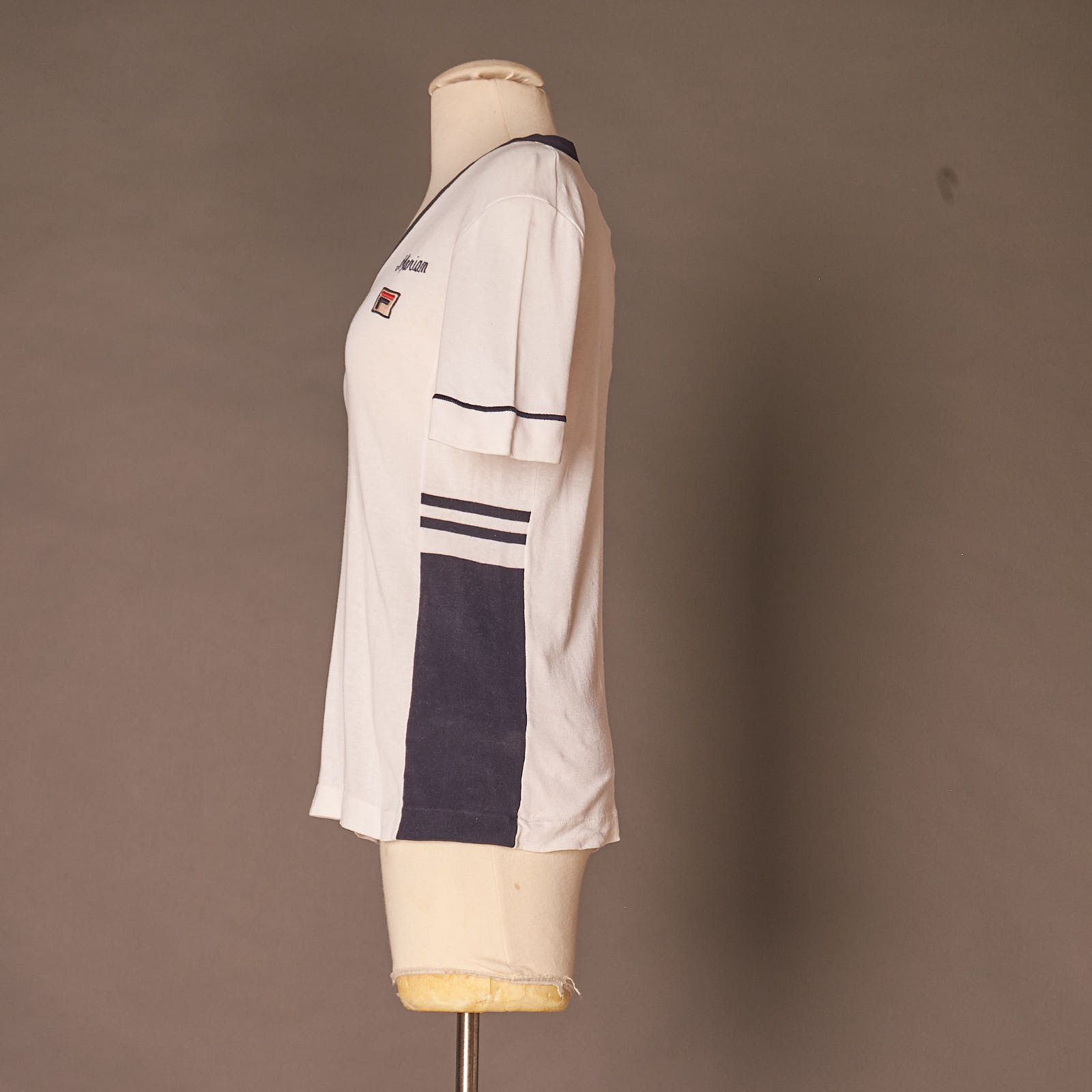 Fila 1990s FILA Maglificio Biellese Personalized V Neck Shirt Size S / US 4 / IT 40 - 2 Thumbnail
