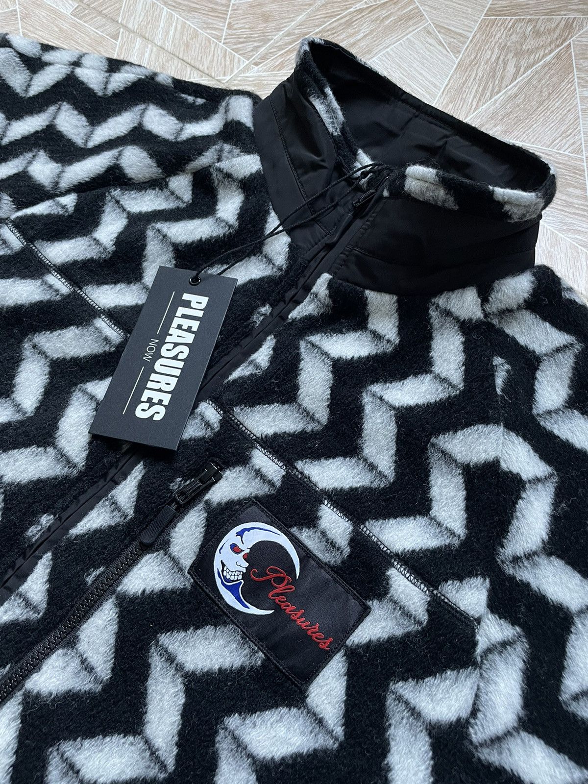 Pleasures Skate Y2K Rare Pleasures Wool Fleece Drifter Fuzzy Jacket L Size US L / EU 52-54 / 3 - 9 Thumbnail