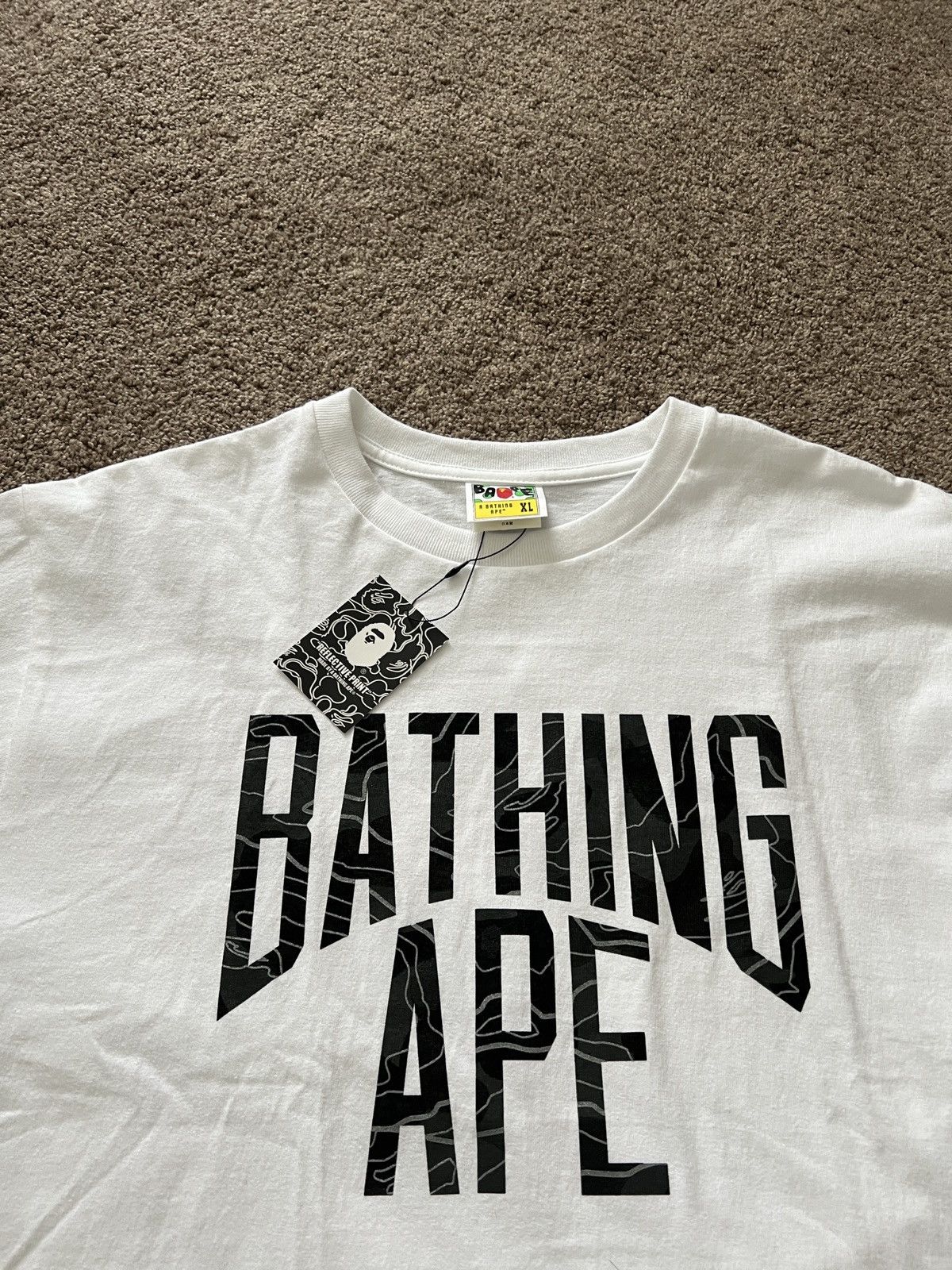 Bape Layered Line Camo NYC Logo Tee Size US XL / EU 56 / 4 - 3 Thumbnail