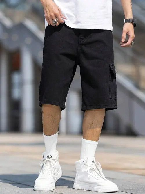 Japanese Brand × Vintage VINTAGE cargo Y2K DRIP denim shorts Size US 32 / EU 48 - 2 Thumbnail