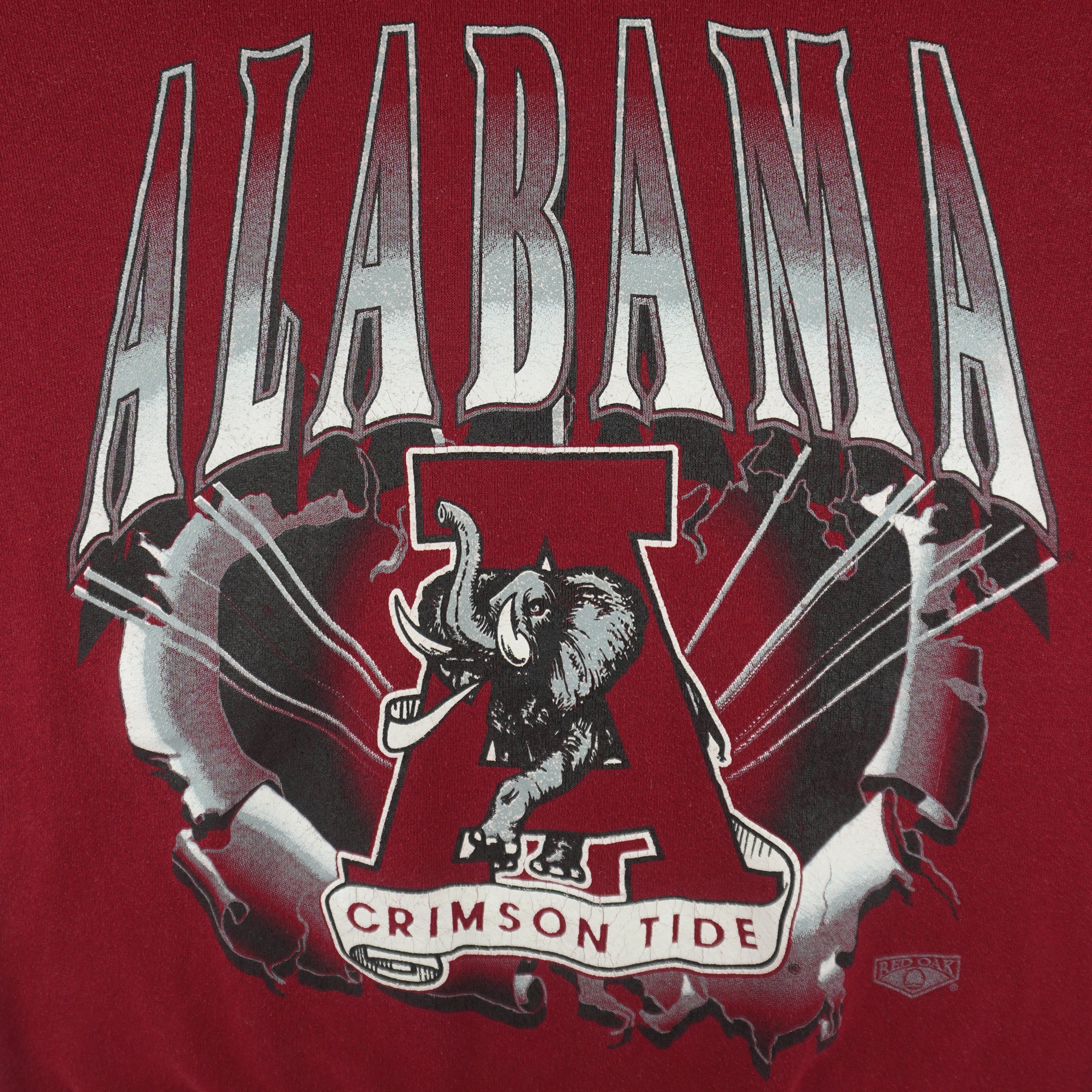 NCAA Red Oak - Alabama Crimson Tide Big Logo Sweatshirt 1990s Size US M / EU 48-50 / 2 - 3 Thumbnail