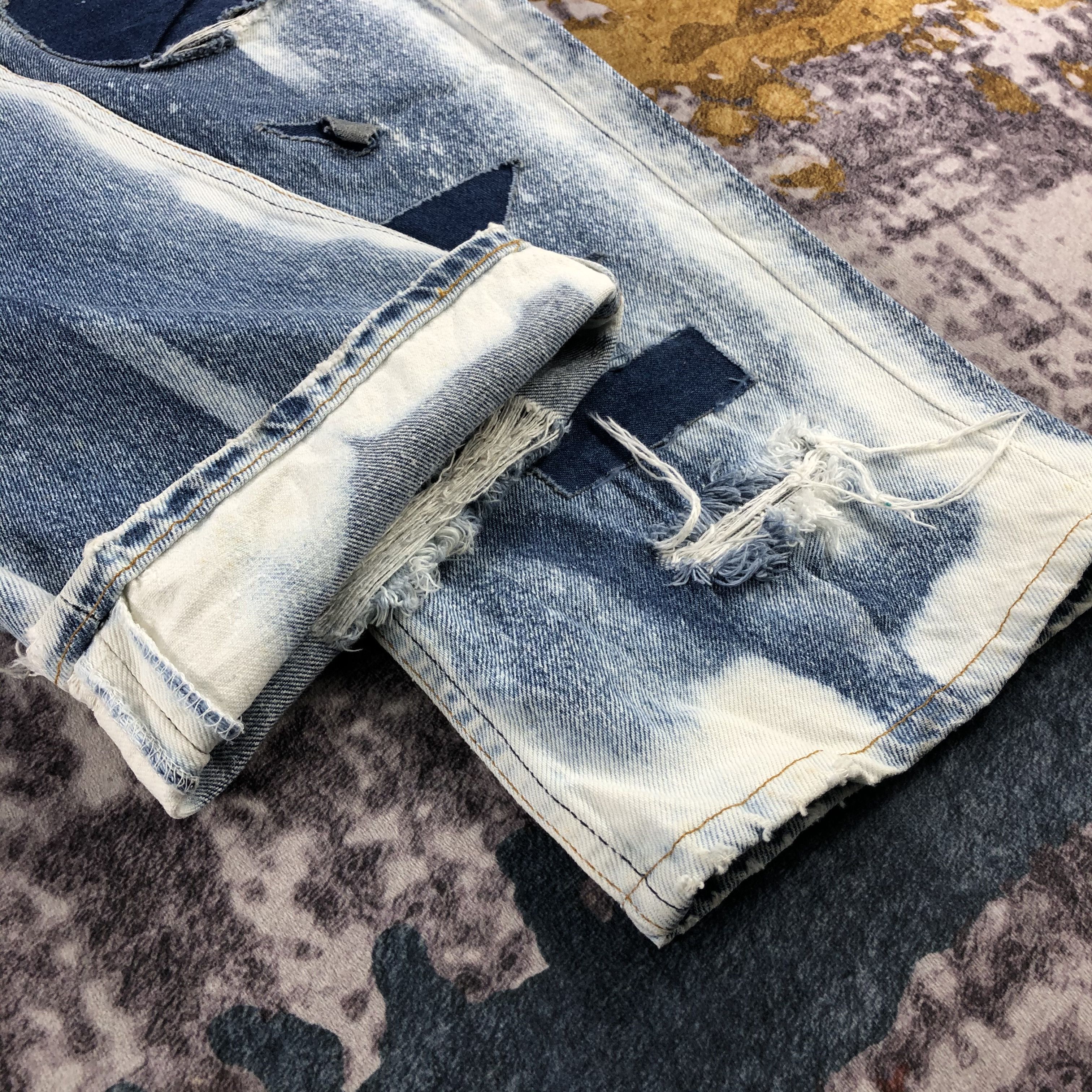 Levi's × Vintage 80s Vintage Bleached Levis 501 Jeans-JM3034 Size US 35 - 8 Thumbnail