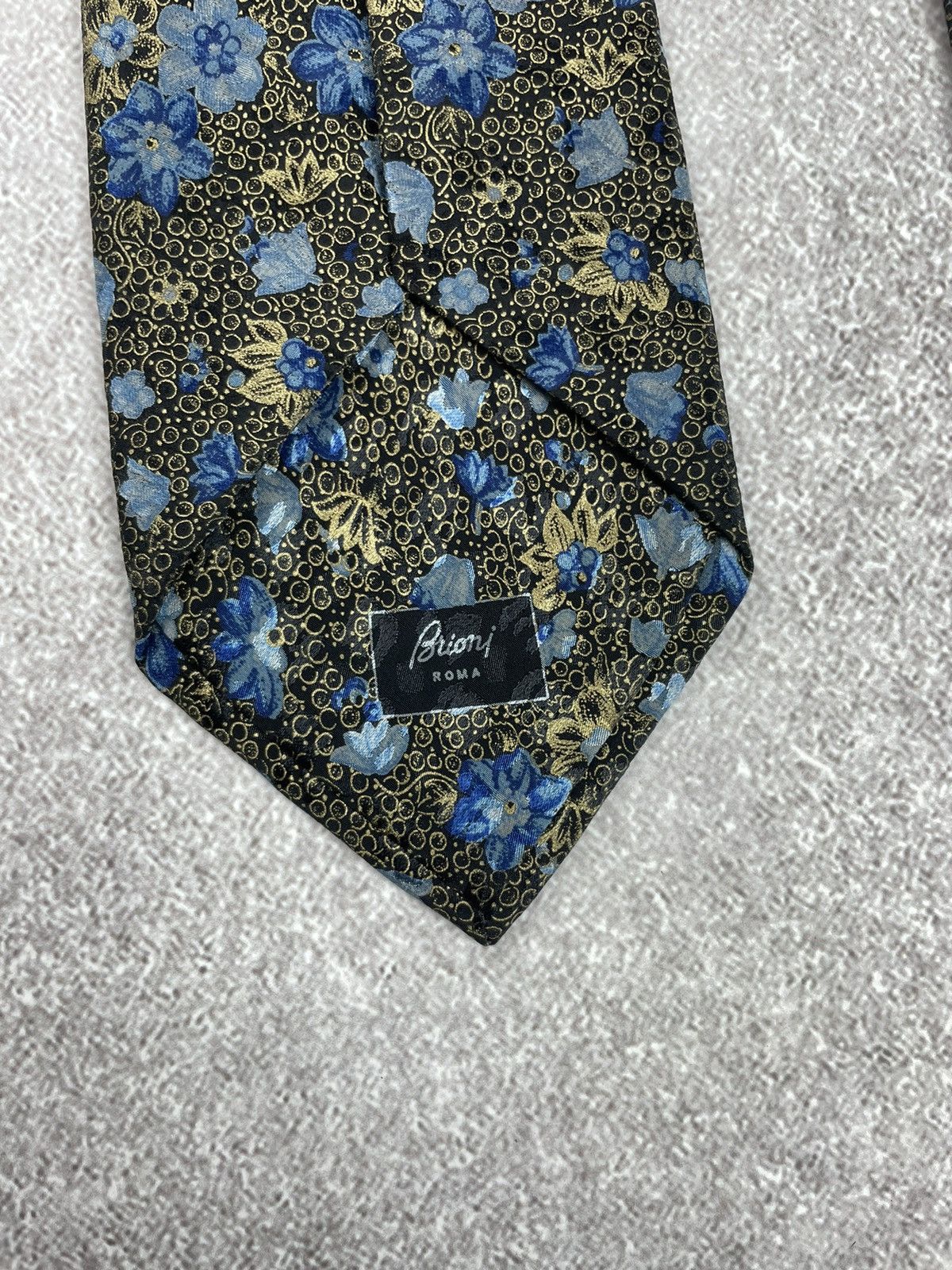 Brioni Brioni Printed Flowers Silk Tie Size ONE SIZE - 7 Thumbnail