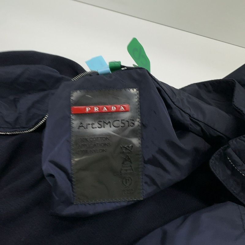 Prada Prada Logo Zip Jacket in Blue-2506 Size US S / EU 44-46 / 1 - 8 Thumbnail