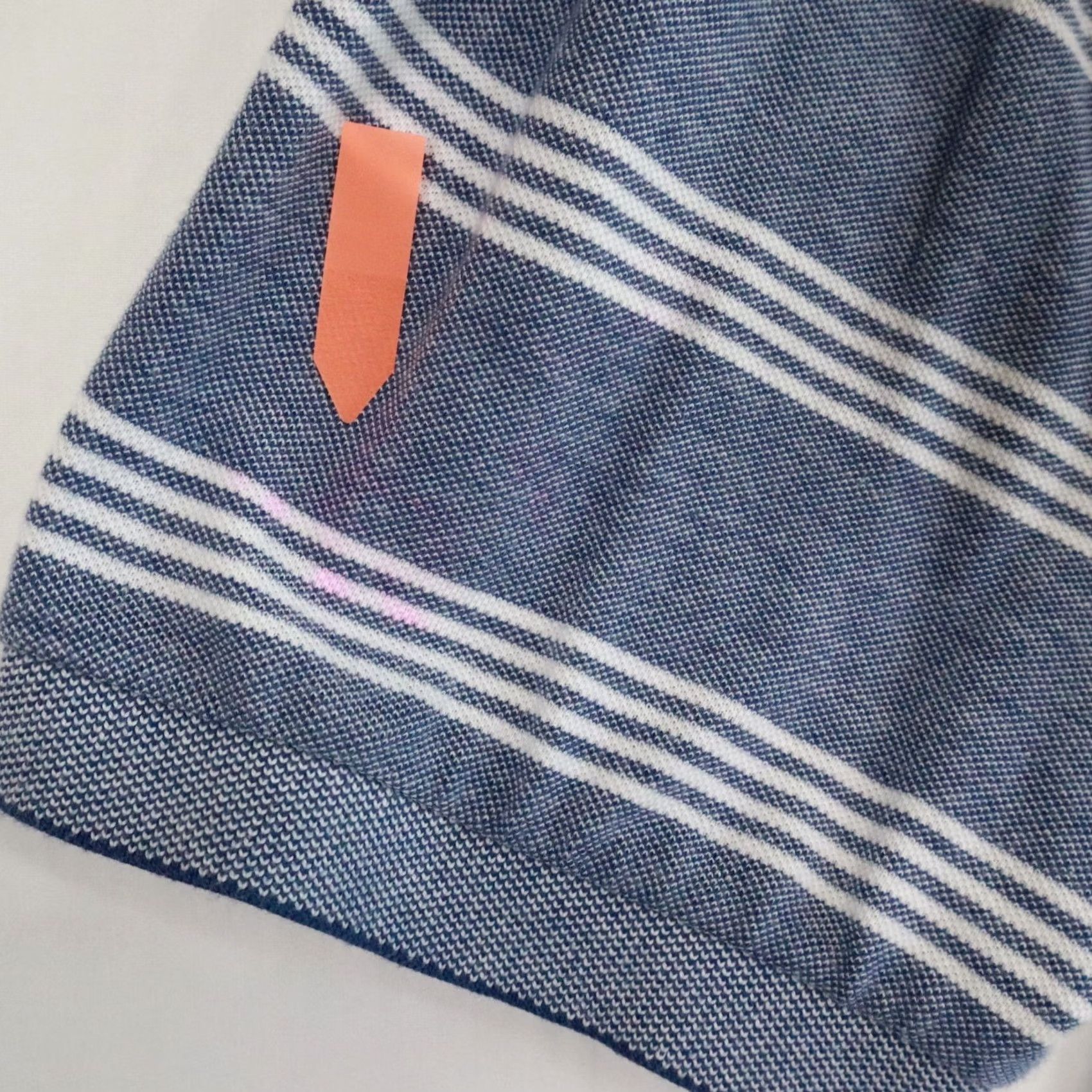 Chaps Chaps Polo Shirt Mens XL Blue Striped Short Sleeve Casual Knit Stretch Size US XL / EU 56 / 4 - 3 Thumbnail
