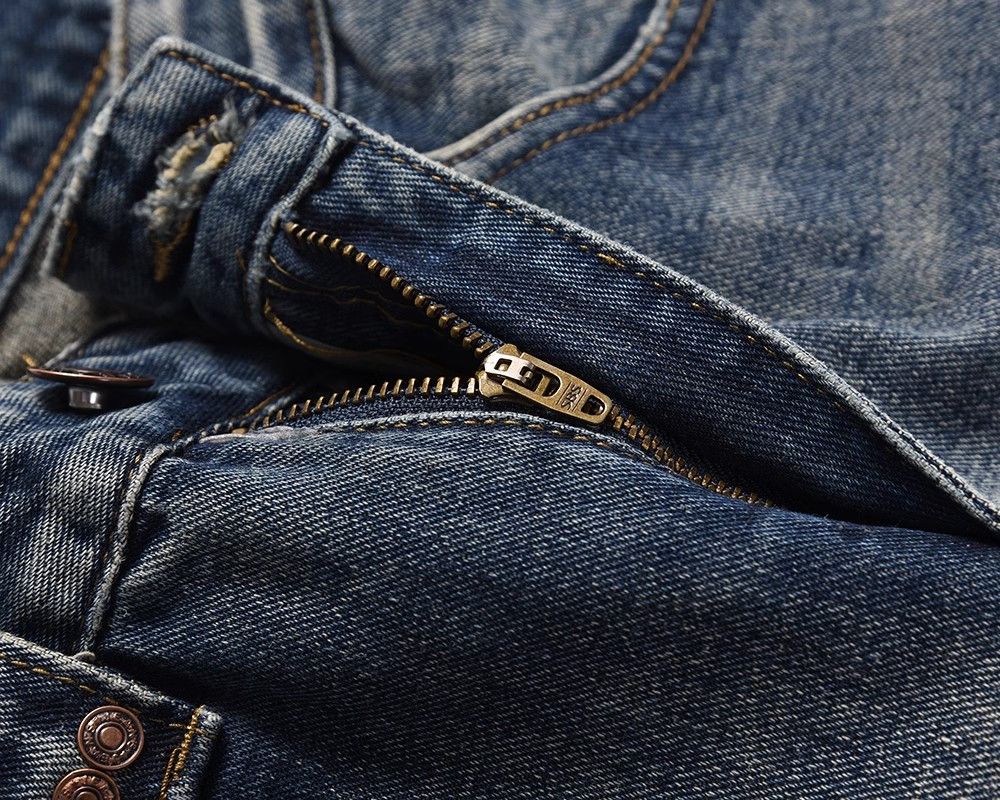 Japanese Brand × Jean Washed loose casual distressed wide-leg jeans for men Size US 32 / EU 48 - 4 Thumbnail