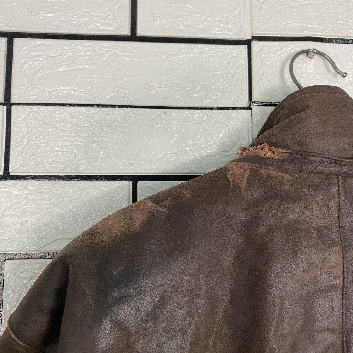 Japanese Brand 🔥VINTAGE LEATHER JACKET BLANKET HUNTING CLUB ISSEY MIYAKE Size US L / EU 52-54 / 3 - 11 Thumbnail
