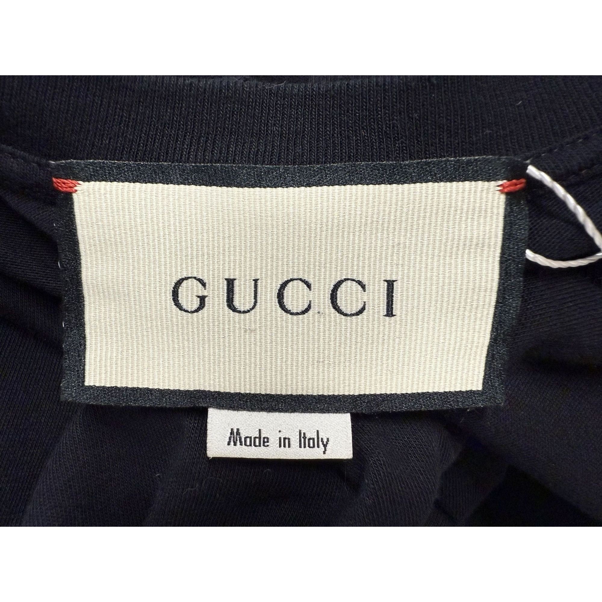 Gucci Gucci Boutique Black Cotton T-Shirt Made In Italy Unisex Cas Size XS / US 0-2 / IT 36-38 - 5 Thumbnail