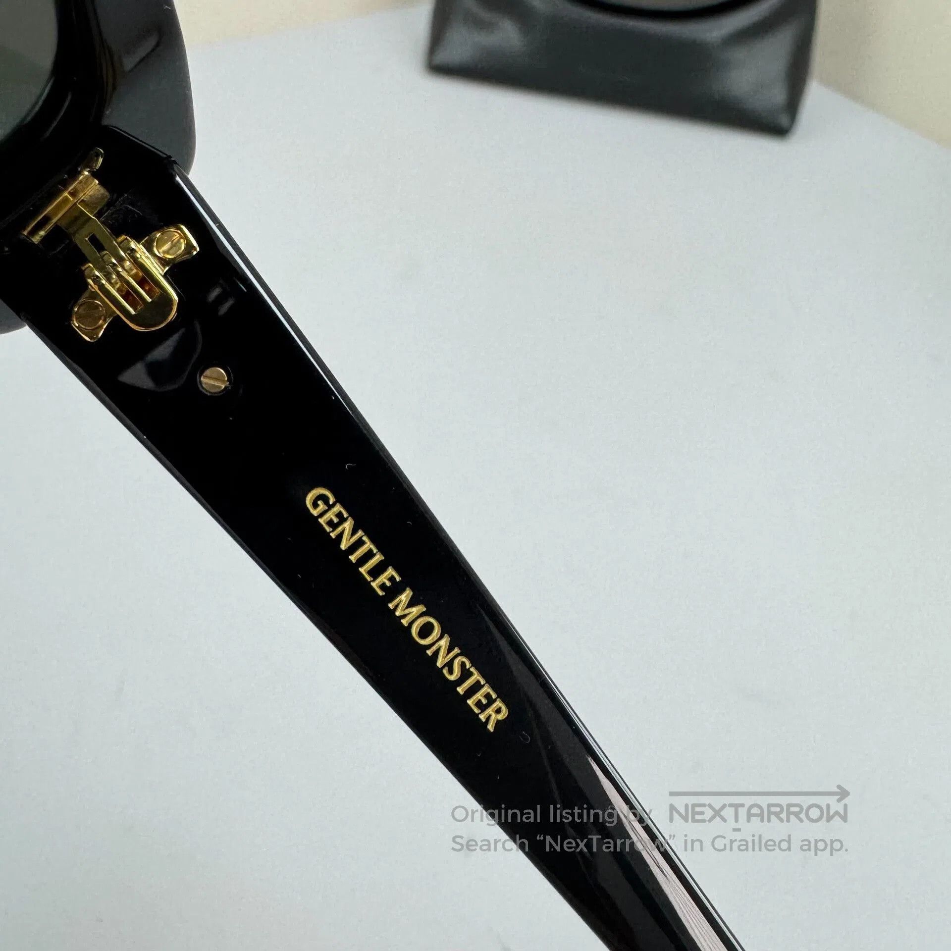 Gentle Monster gentle monster black gold sunglasses. Size ONE SIZE - 7 Thumbnail