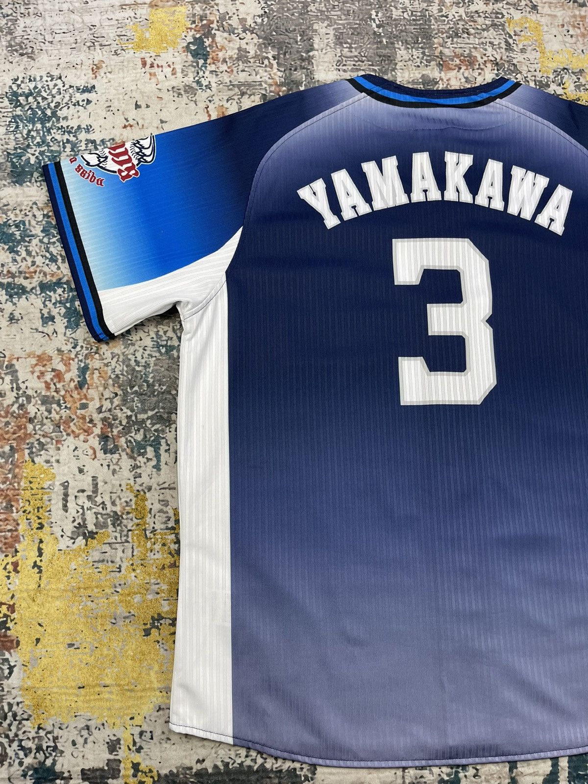 MLB Majestic Saitama Seibu Third Uniform Jerseys Size US L / EU 52-54 / 3 - 6 Thumbnail