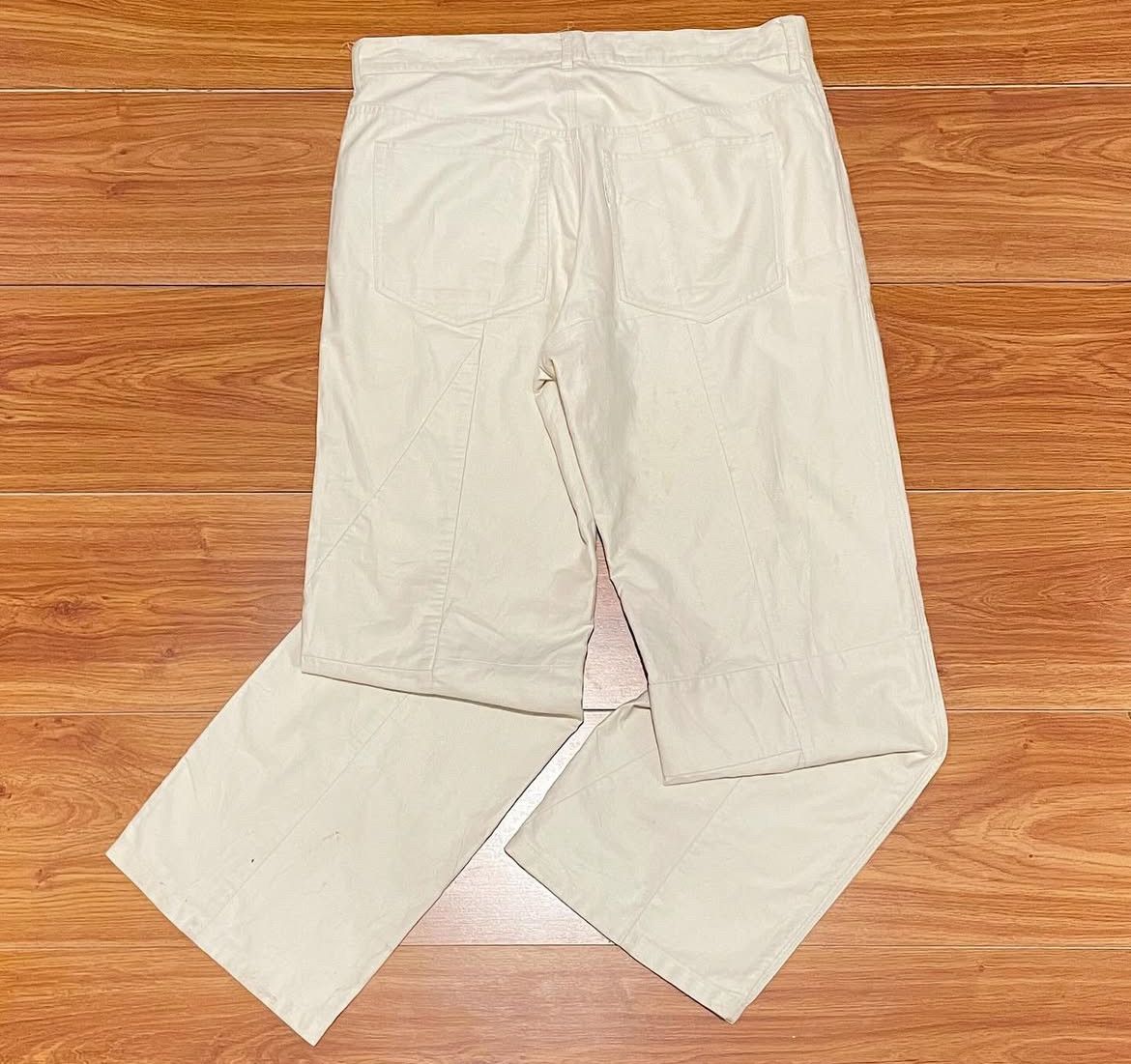 Issey Miyake 2000s Maiden Voyage Cabane de Zucca Ecru Patchwork Work Size US 34 / EU 50 - 3 Thumbnail