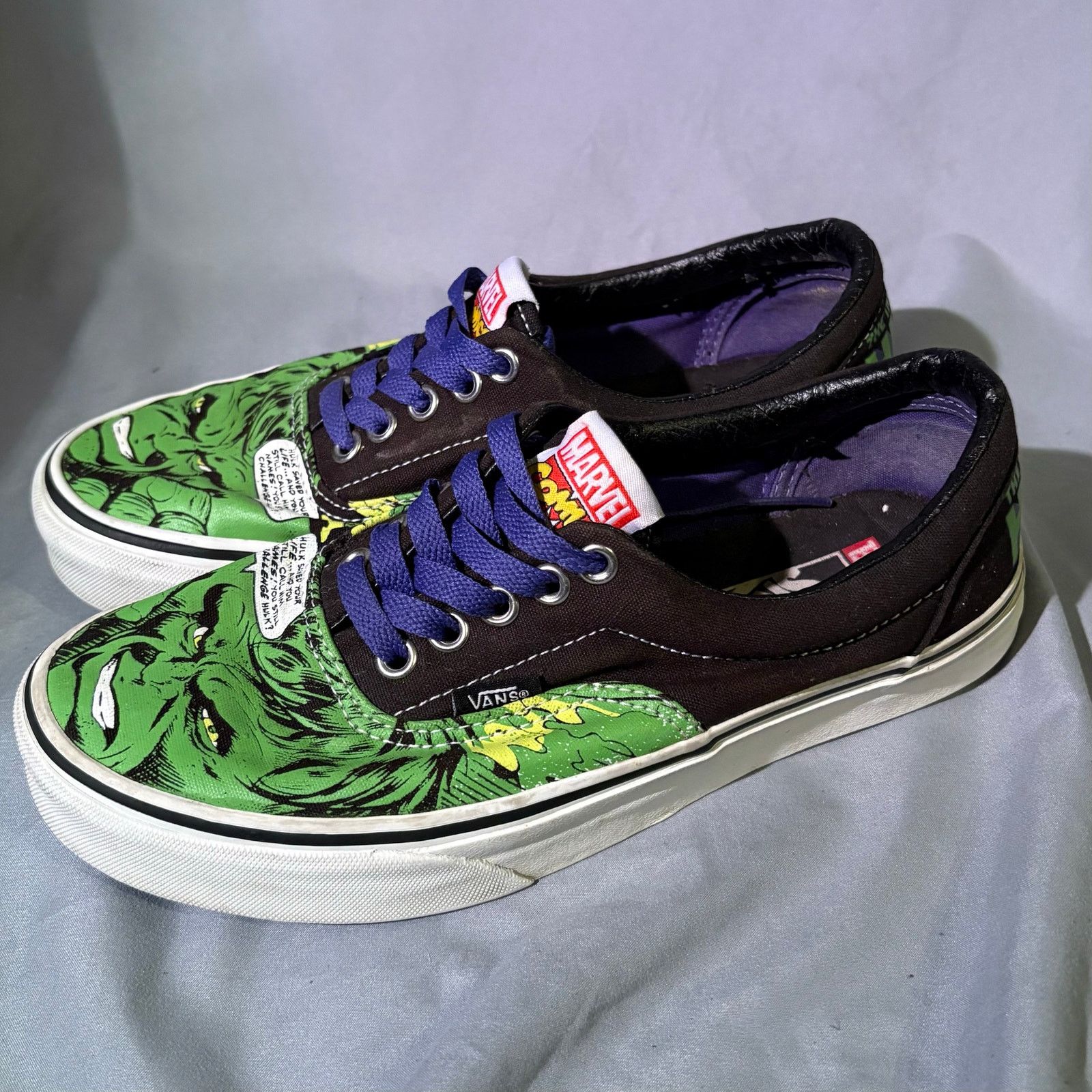 Vans x Marvel Hulk Authentic Sneakers Men’s 6.5 Rare Collab