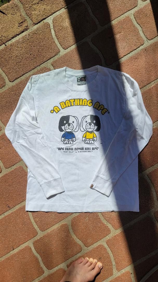 Bape Early 00s Bape Graphic Longsleeve Size US M / EU 48-50 / 2 - 2 Thumbnail
