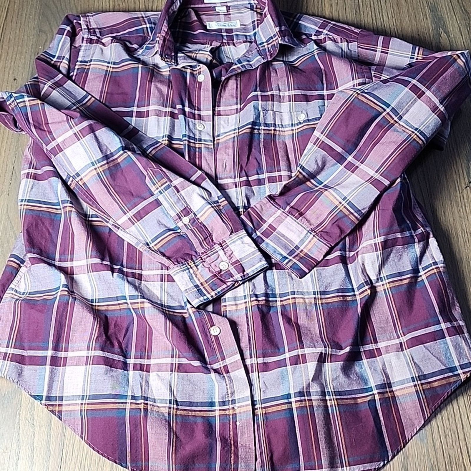 Dior Dior Plaid Shirt in Burgundy and Pink Size US L / EU 52-54 / 3 - 1 Thumbnail