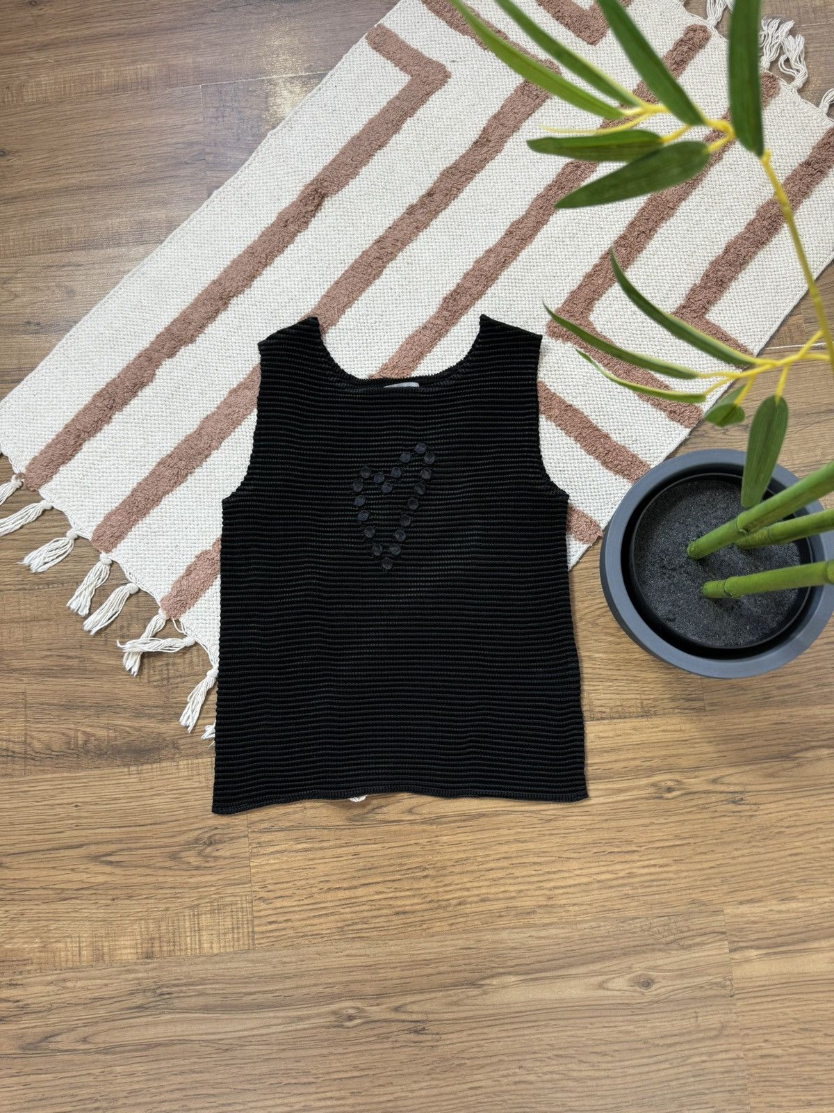 Vintage HEART PLEATED TANK TOP Size ONE SIZE - 1 Thumbnail
